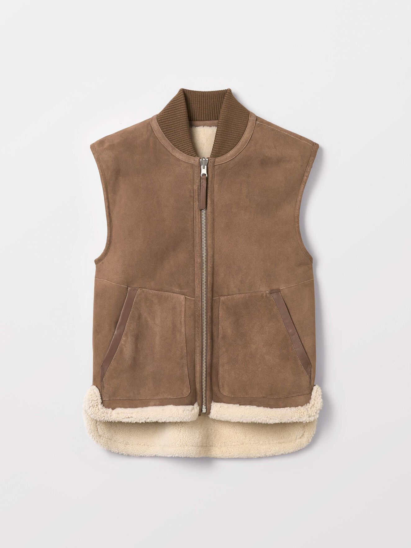 Lamir Vest in Dark Honey from Tiger of Sweden Lamir Vest in Dark Honey from Tiger of Sweden