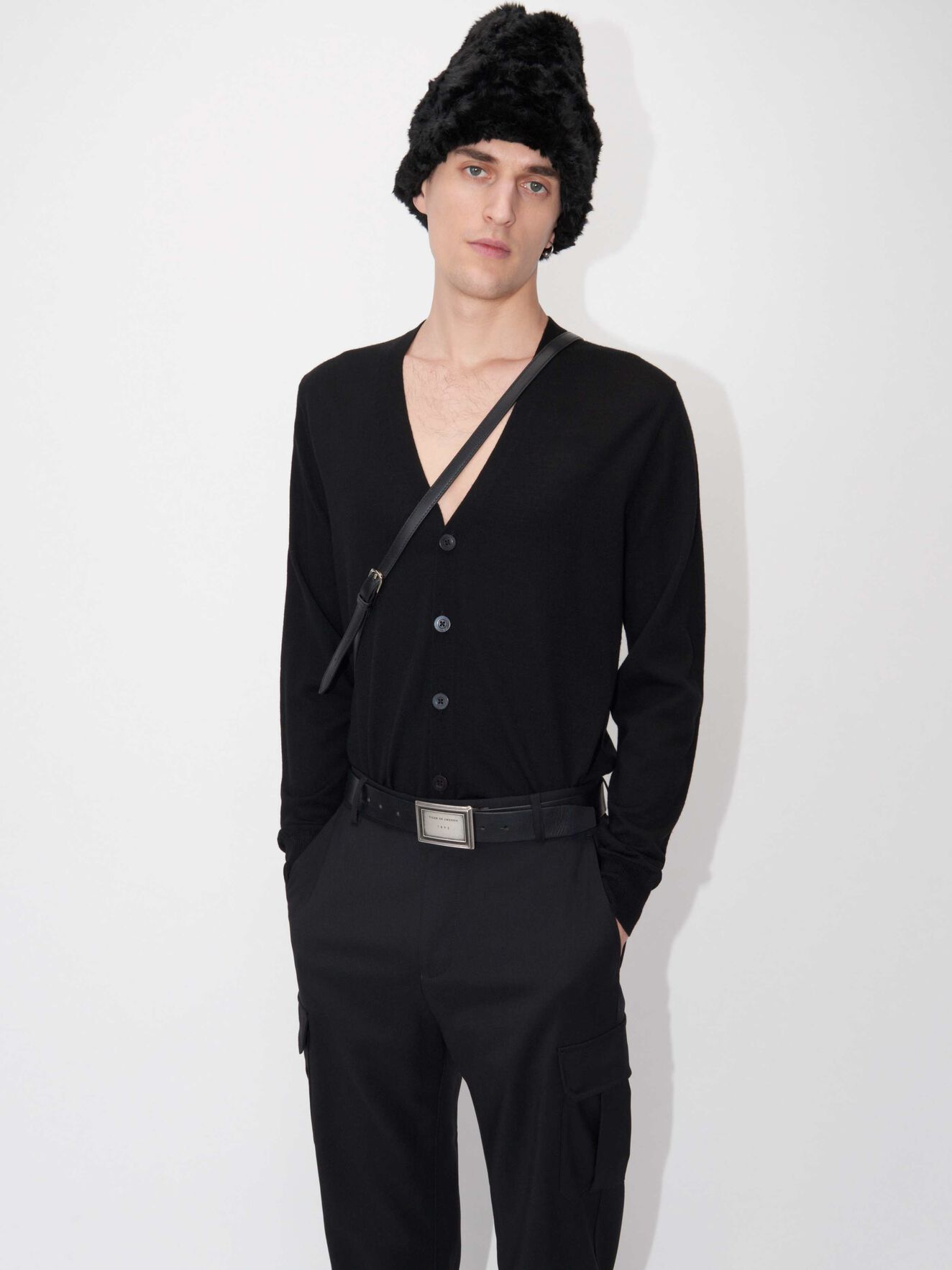 Navid Cardigan in Black from Tiger of Sweden Navid Cardigan in Black from Tiger of Sweden