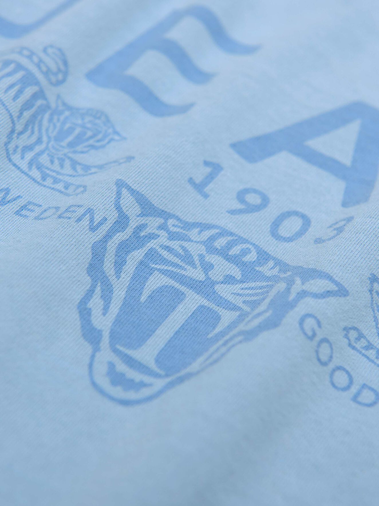 Fleek Pr t-shirt in Chambray Blue from Tiger of Sweden Fleek Pr t-shirt in Chambray Blue from Tiger of Sweden