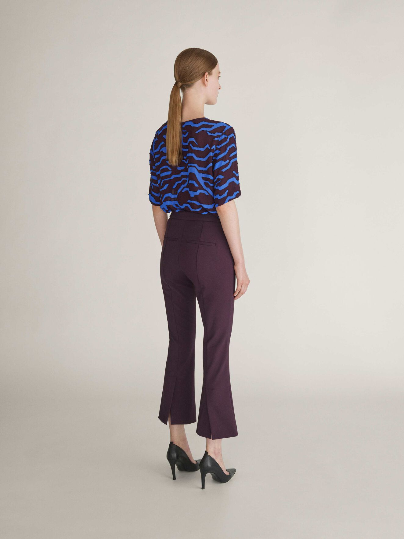 Noora Trousers in Juicy Plum from Tiger of Sweden Noora Trousers in Juicy Plum from Tiger of Sweden