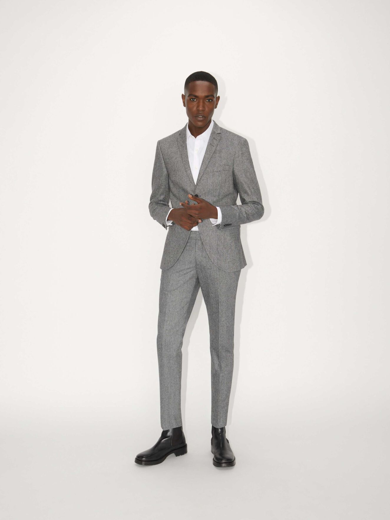 Jile Blazer in Light grey melange from Tiger of Sweden Jile Blazer in Light grey melange from Tiger of Sweden