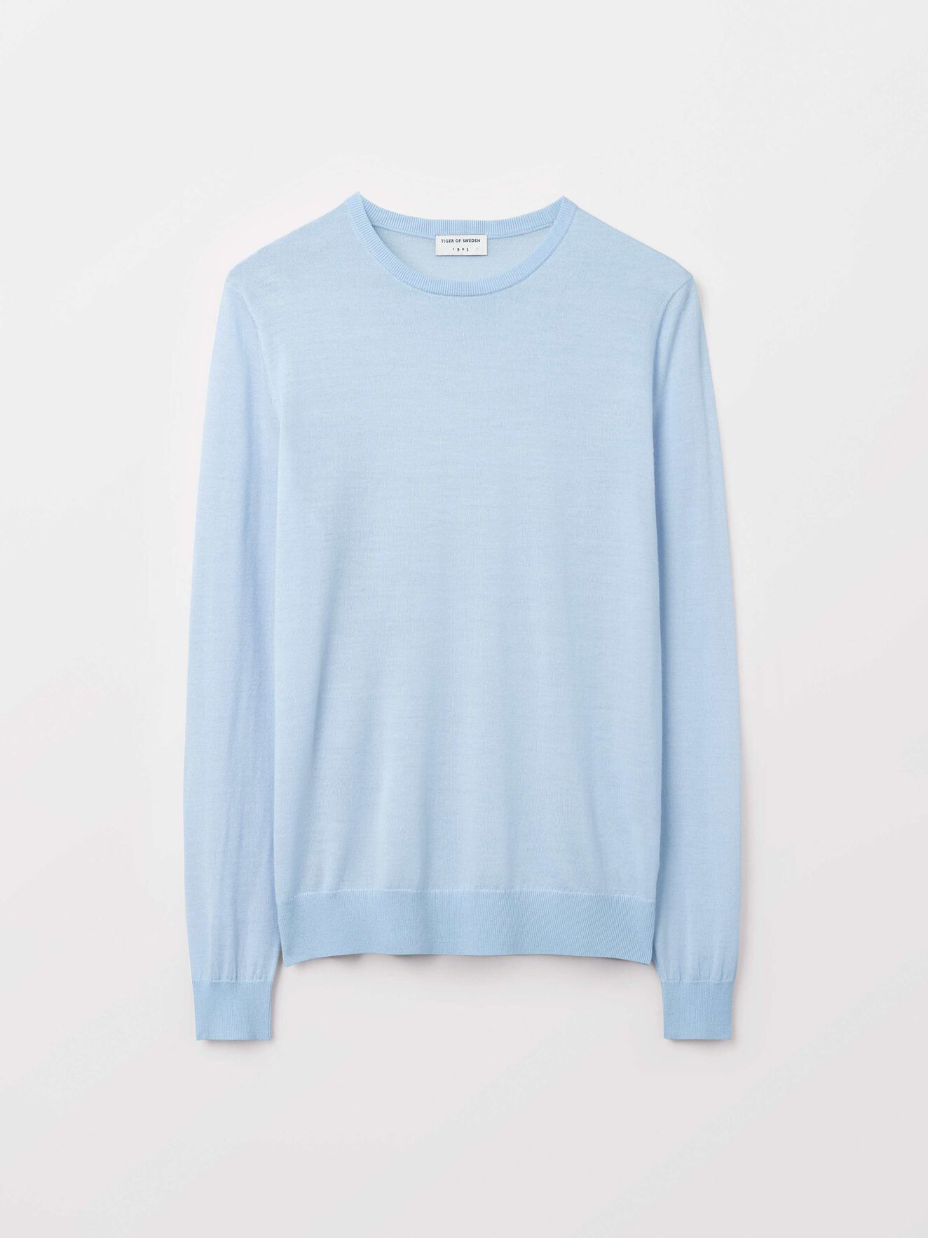 Nichols Pullover in Airy Blue from Tiger of Sweden Nichols Pullover in Airy Blue from Tiger of Sweden