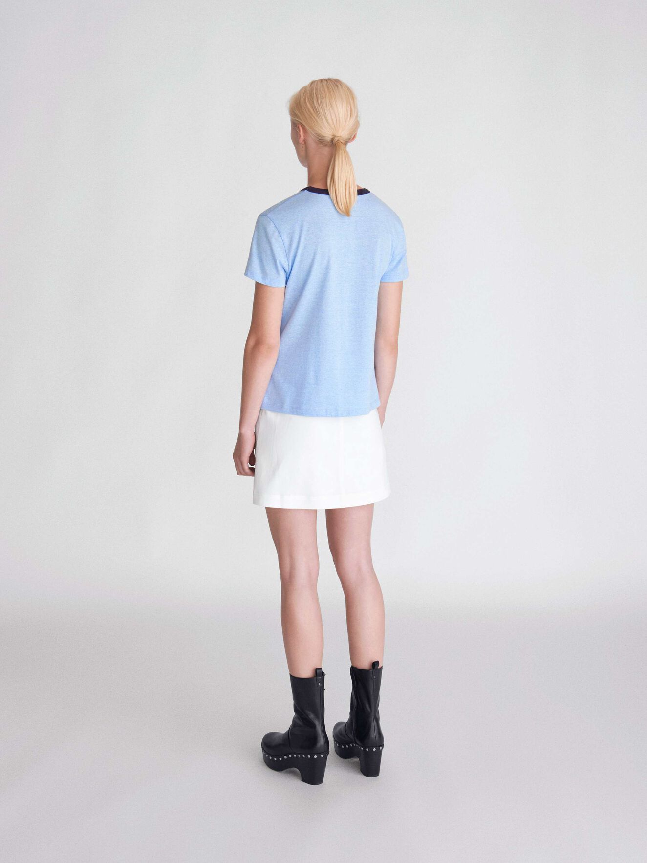 Dirty T-Shirt in Chambray Blue from Tiger of Sweden Dirty T-Shirt in Chambray Blue from Tiger of Sweden