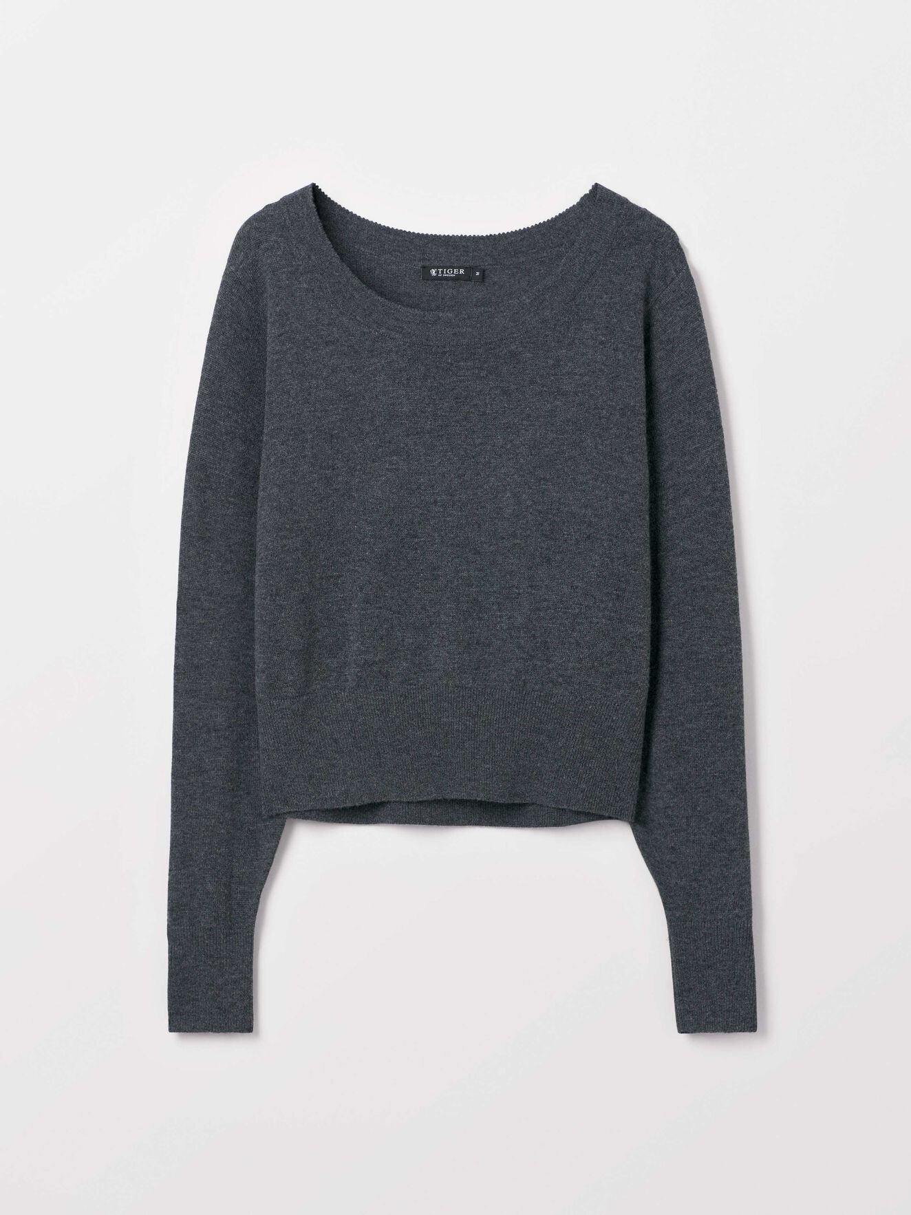 Cylla Pullover in Iron Grey from Tiger of Sweden Cylla Pullover in Iron Grey from Tiger of Sweden