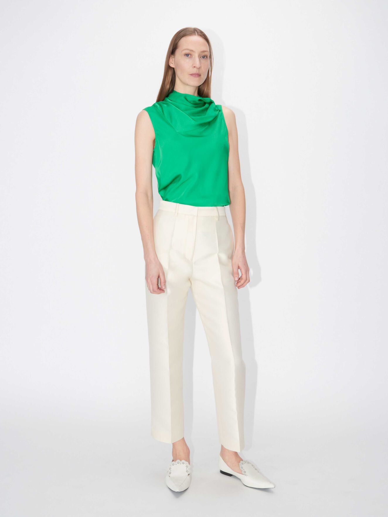 Stachys Top in Evergreen from Tiger of Sweden Stachys Top in Evergreen from Tiger of Sweden