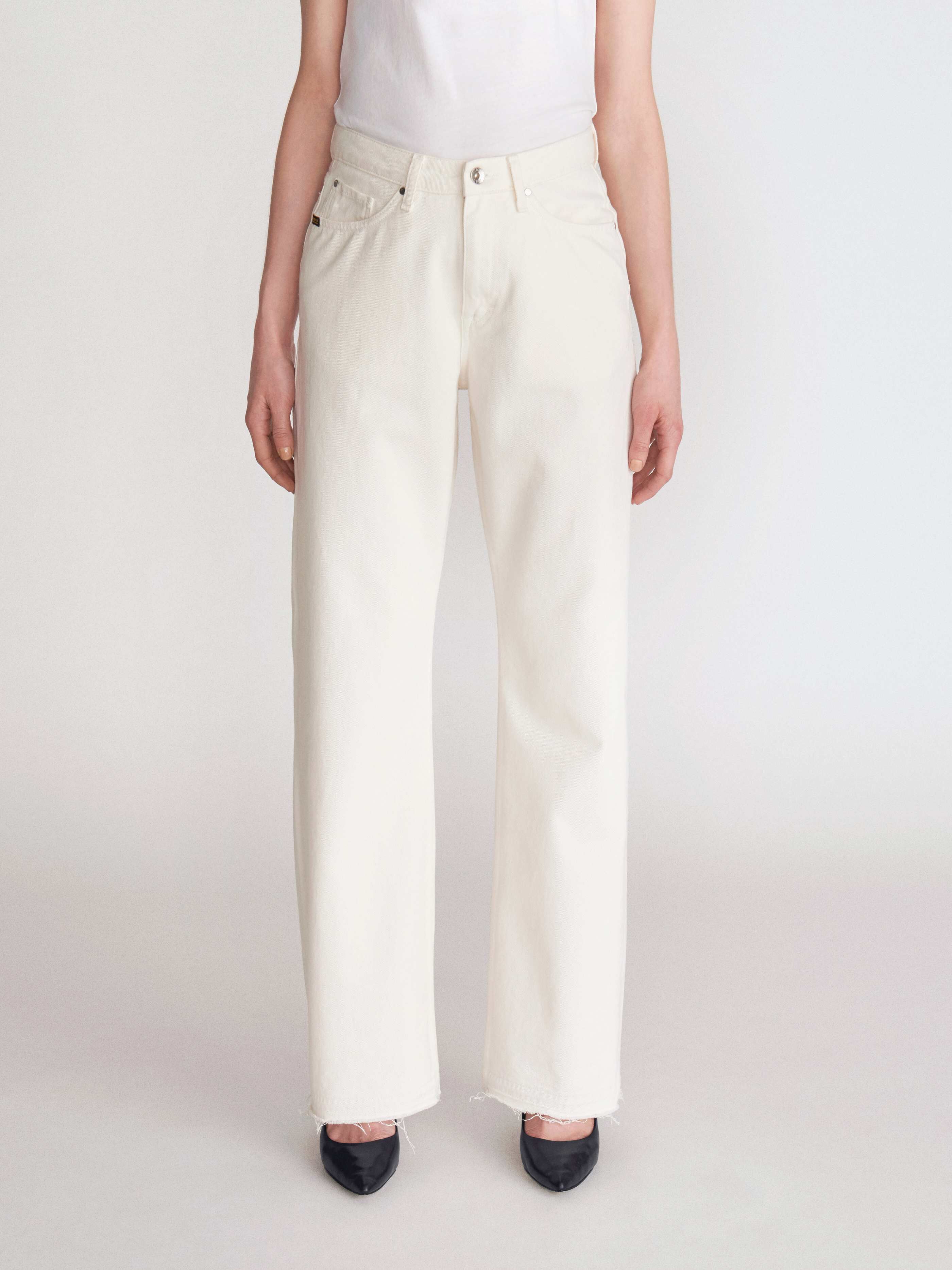 White loose jeans Clearance