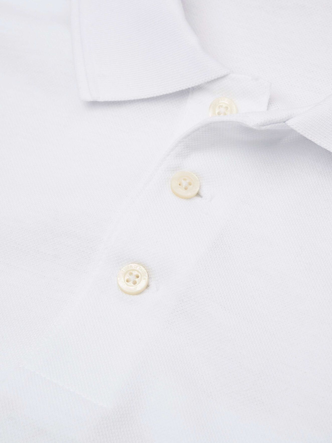 Darios Polo Shirt in Pure white from Tiger of Sweden Darios Polo Shirt in Pure white from Tiger of Sweden
