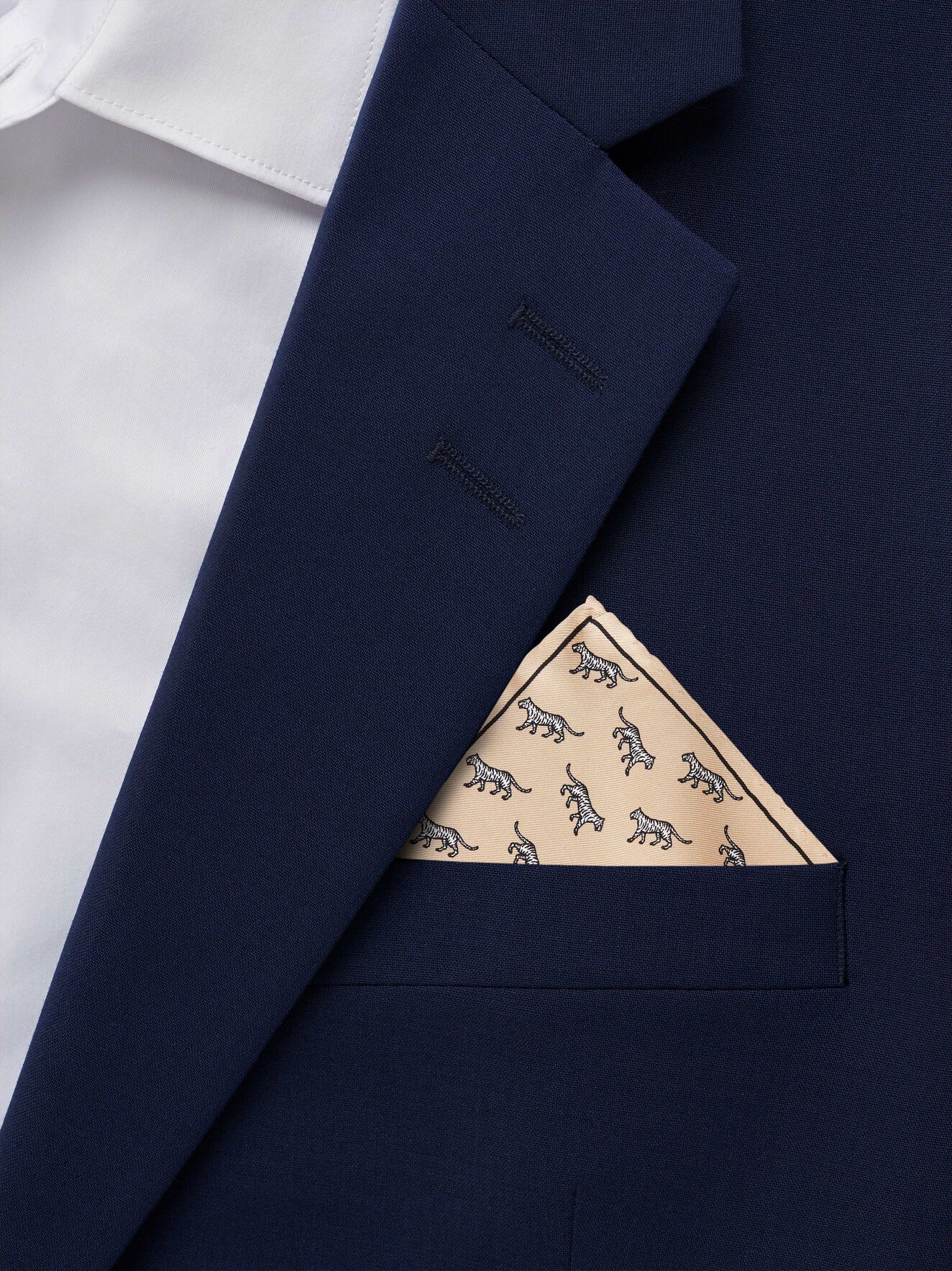 Plex Handkerchief in Vintage Camel from Tiger of Sweden Plex Handkerchief in Vintage Camel from Tiger of Sweden