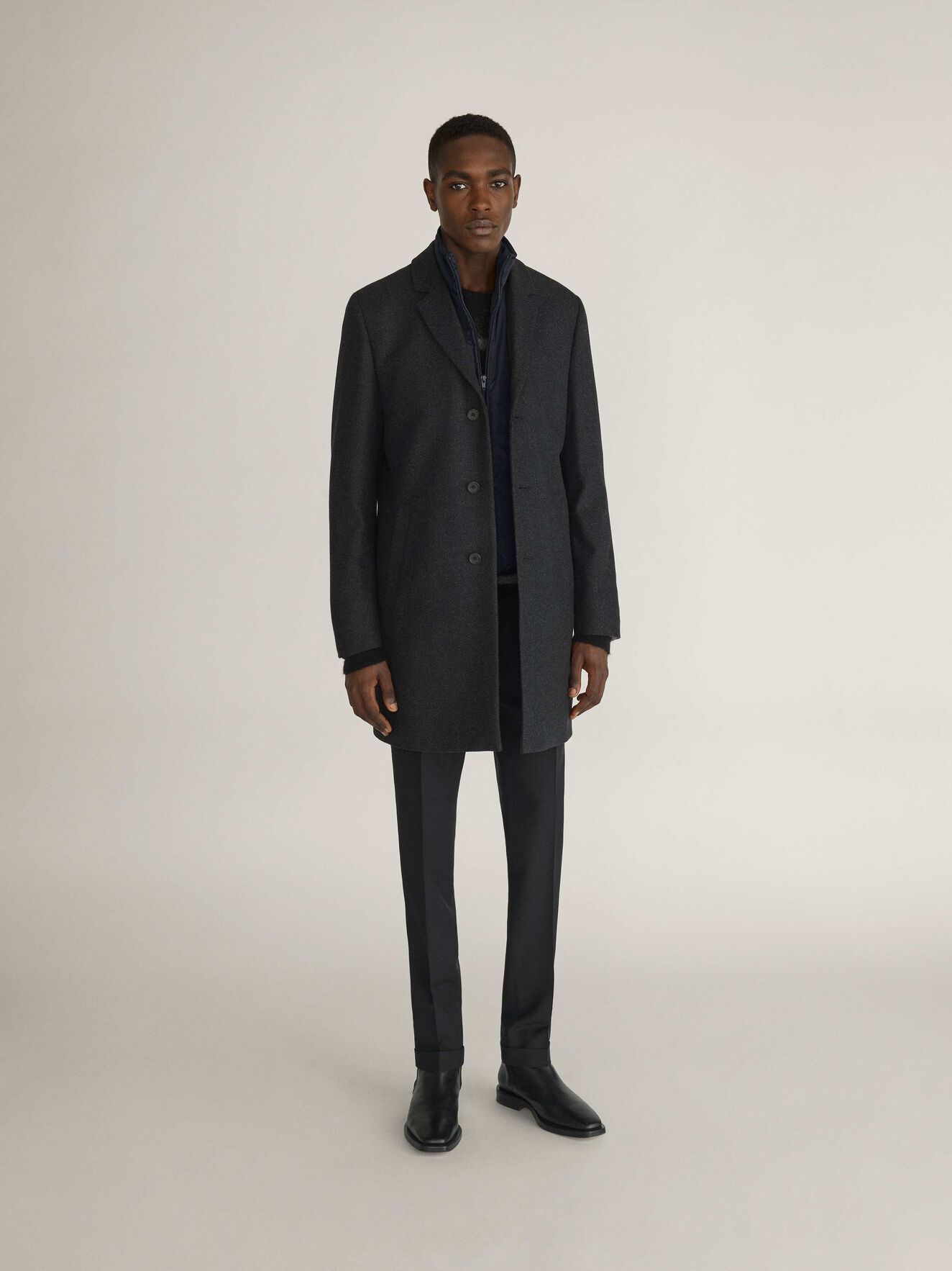 Cemper Coat in Dark grey Mel from Tiger of Sweden Cemper Coat in Dark grey Mel from Tiger of Sweden