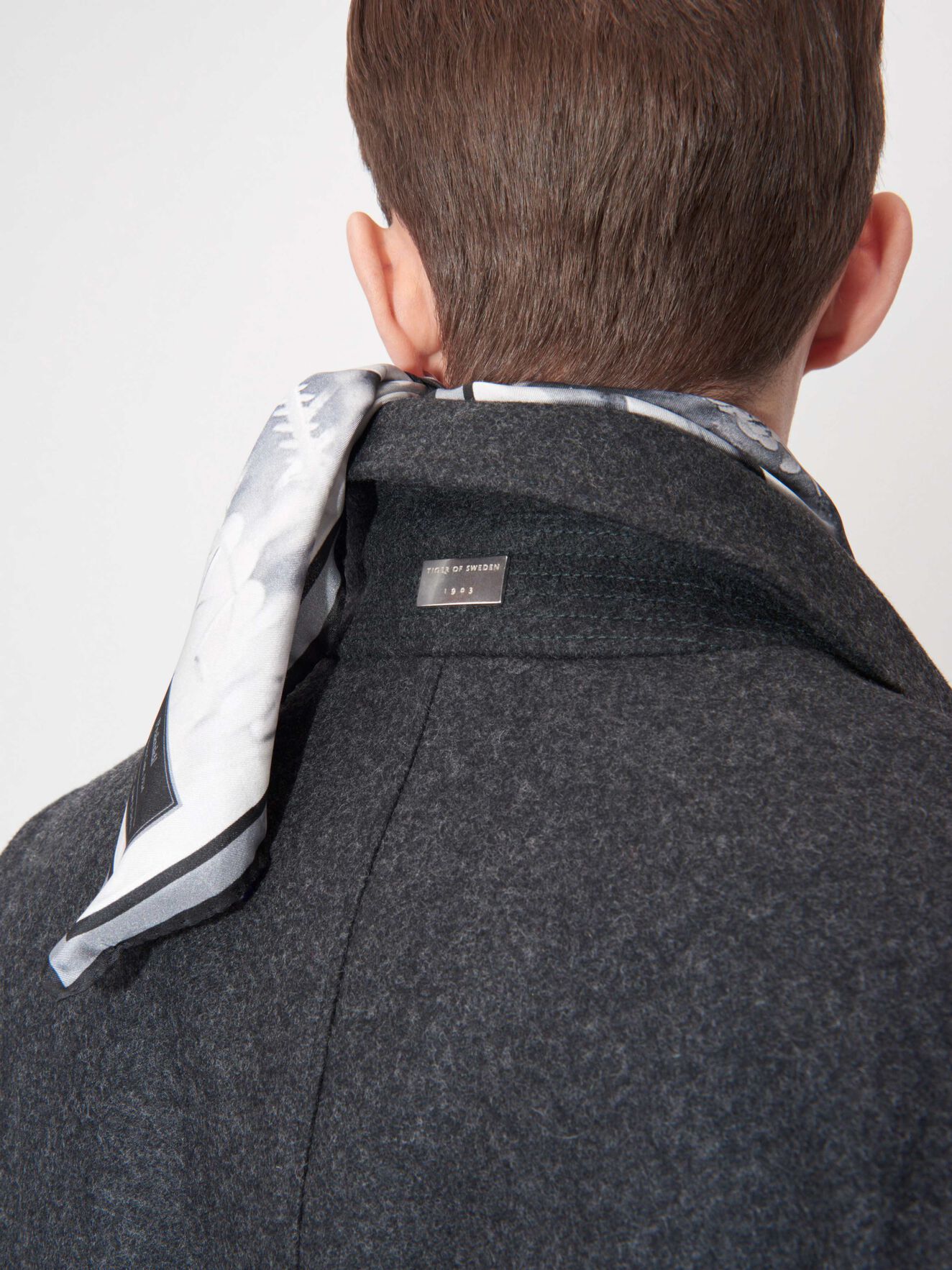 Carred Coat in Dark grey Mel from Tiger of Sweden Carred Coat in Dark grey Mel from Tiger of Sweden