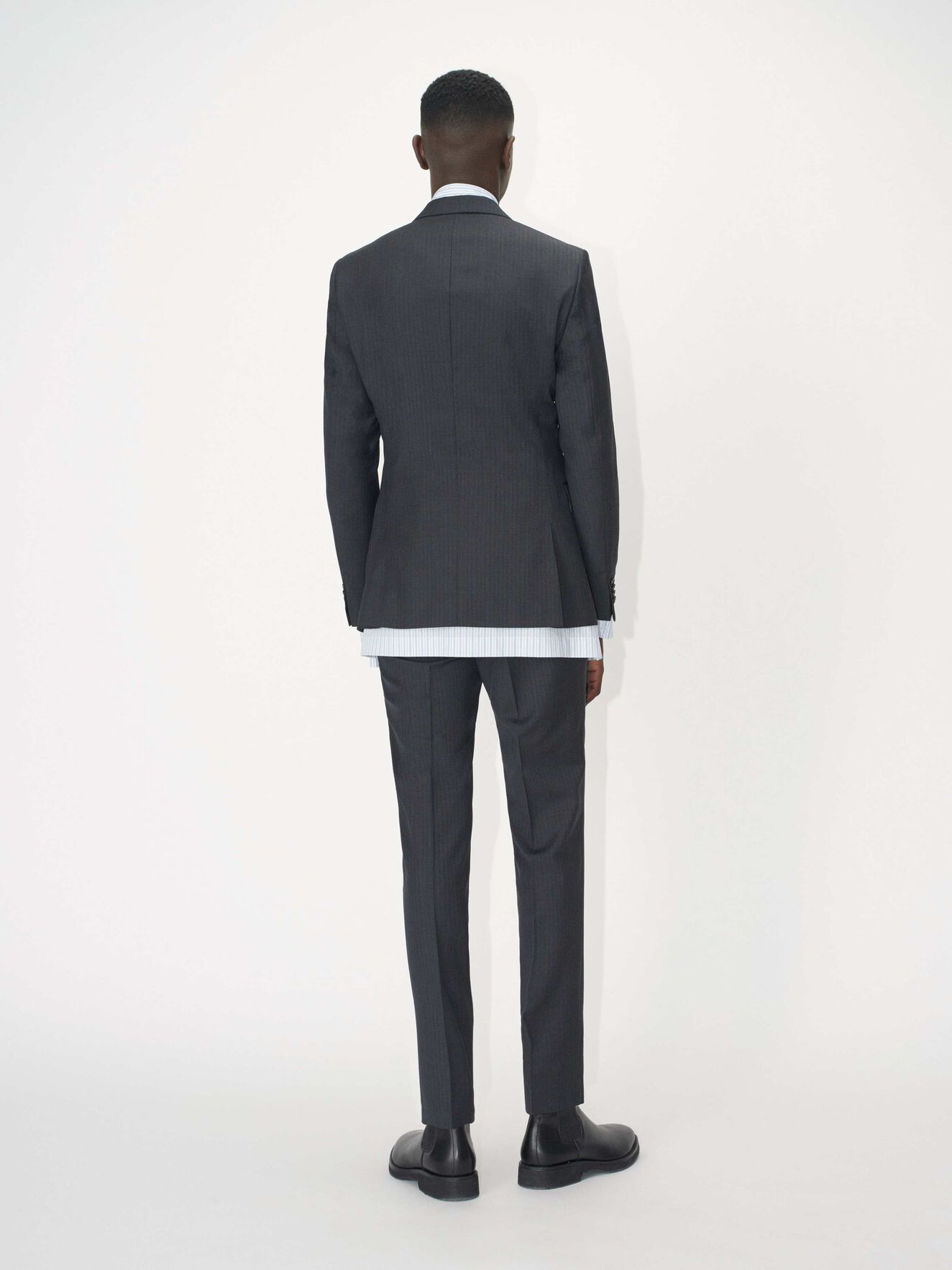 Todd Trousers in Dark grey Mel from Tiger of Sweden Todd Trousers in Dark grey Mel from Tiger of Sweden