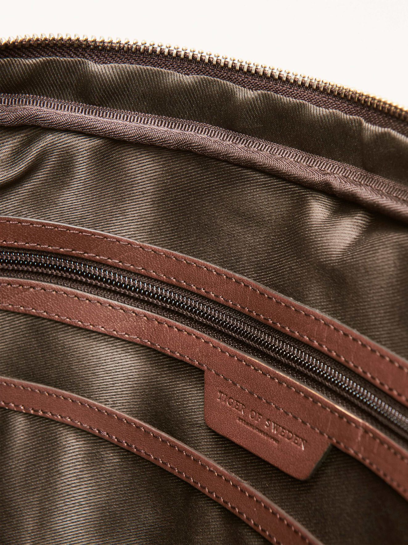 Marquet Briefcase in Medium Brown from Tiger of Sweden Marquet Briefcase in Medium Brown from Tiger of Sweden