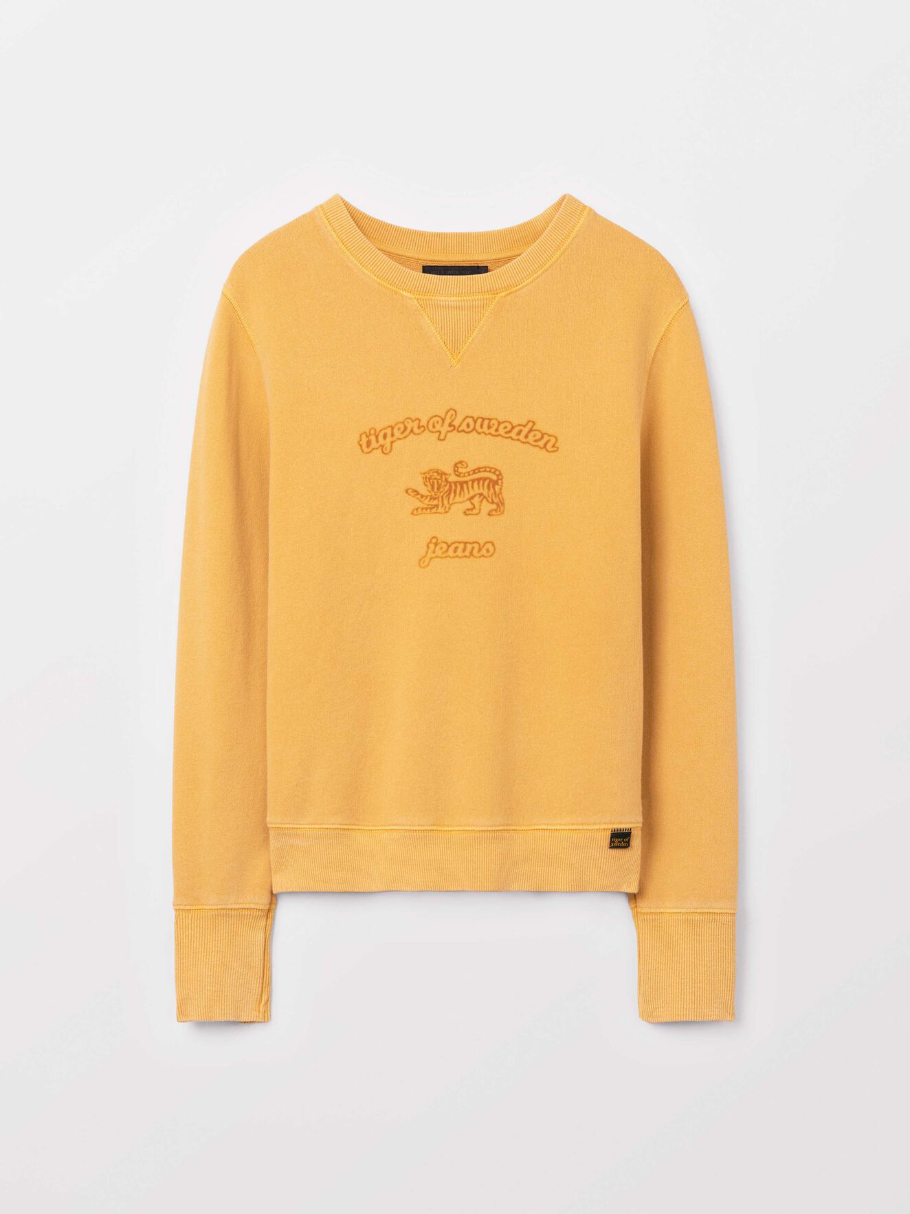 Obscura Pr Sweatshirt in Mustard from Tiger of Sweden Obscura Pr Sweatshirt in Mustard from Tiger of Sweden