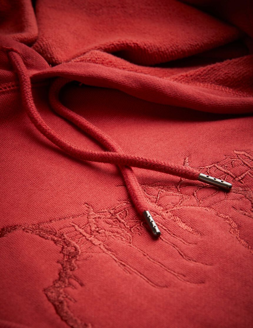 EASE SWEATSHIRT in Vermilion from Tiger of Sweden EASE SWEATSHIRT in Vermilion from Tiger of Sweden
