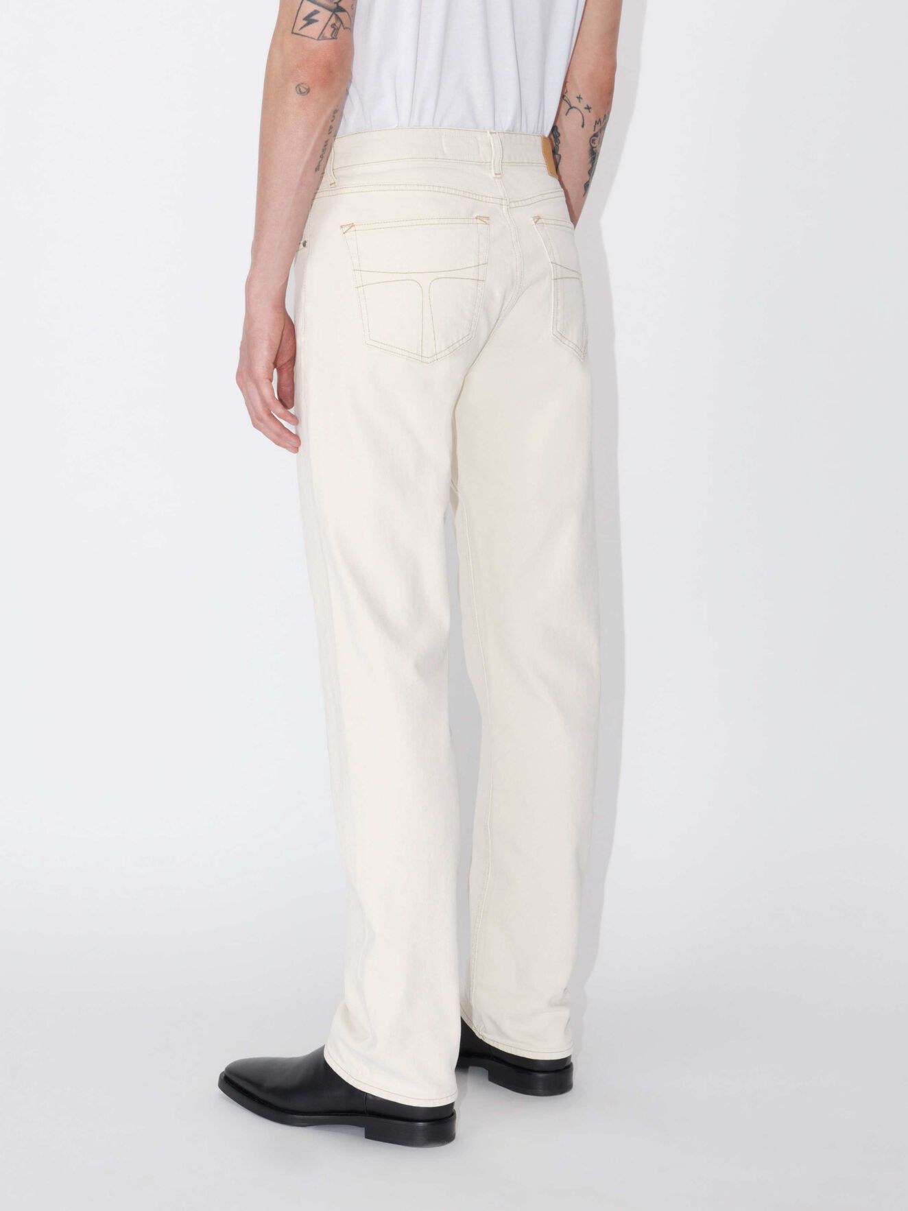 Reck Jeans in Ecru Denim from Tiger of Sweden Reck Jeans in Ecru Denim from Tiger of Sweden