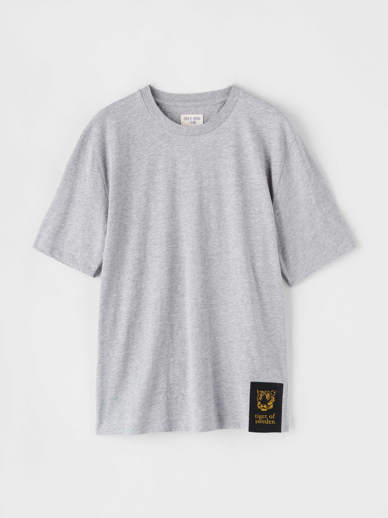 Pro T-Shirt in Med Grey Mel from Tiger of Sweden Pro T-Shirt in Med Grey Mel from Tiger of Sweden
