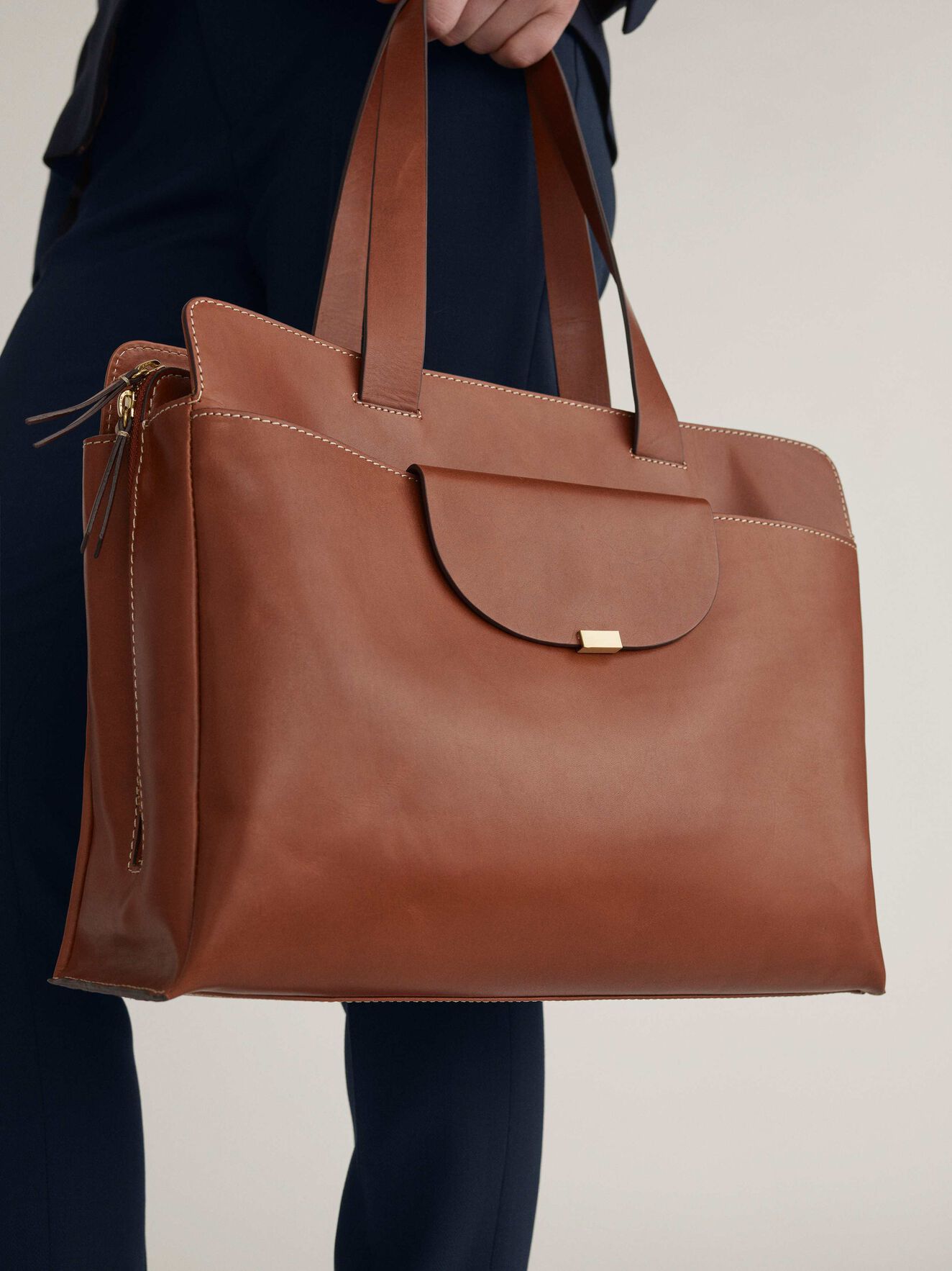 Edita Work Bag in Light Brown from Tiger of Sweden Edita Work Bag in Light Brown from Tiger of Sweden