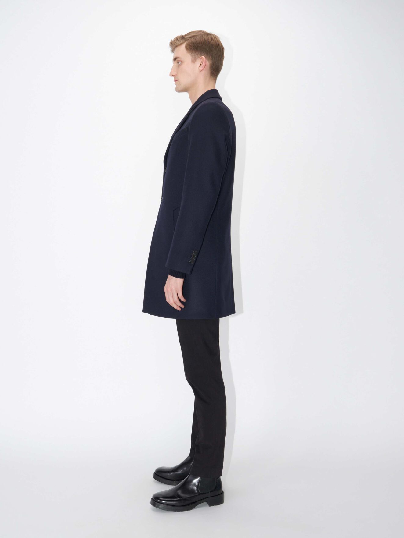 Cempsey Coat in Light Ink from Tiger of Sweden Cempsey Coat in Light Ink from Tiger of Sweden
