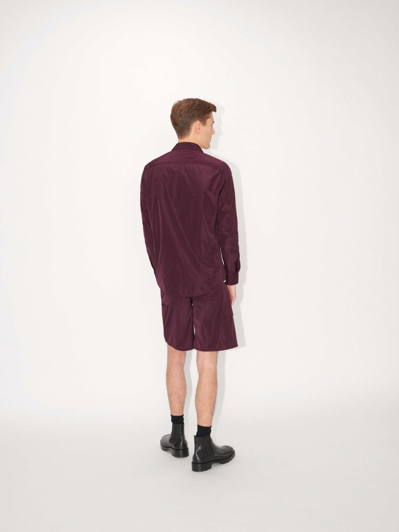 Virens Shirt-jacket in Burgundy from Tiger of Sweden Virens Shirt-jacket in Burgundy from Tiger of Sweden