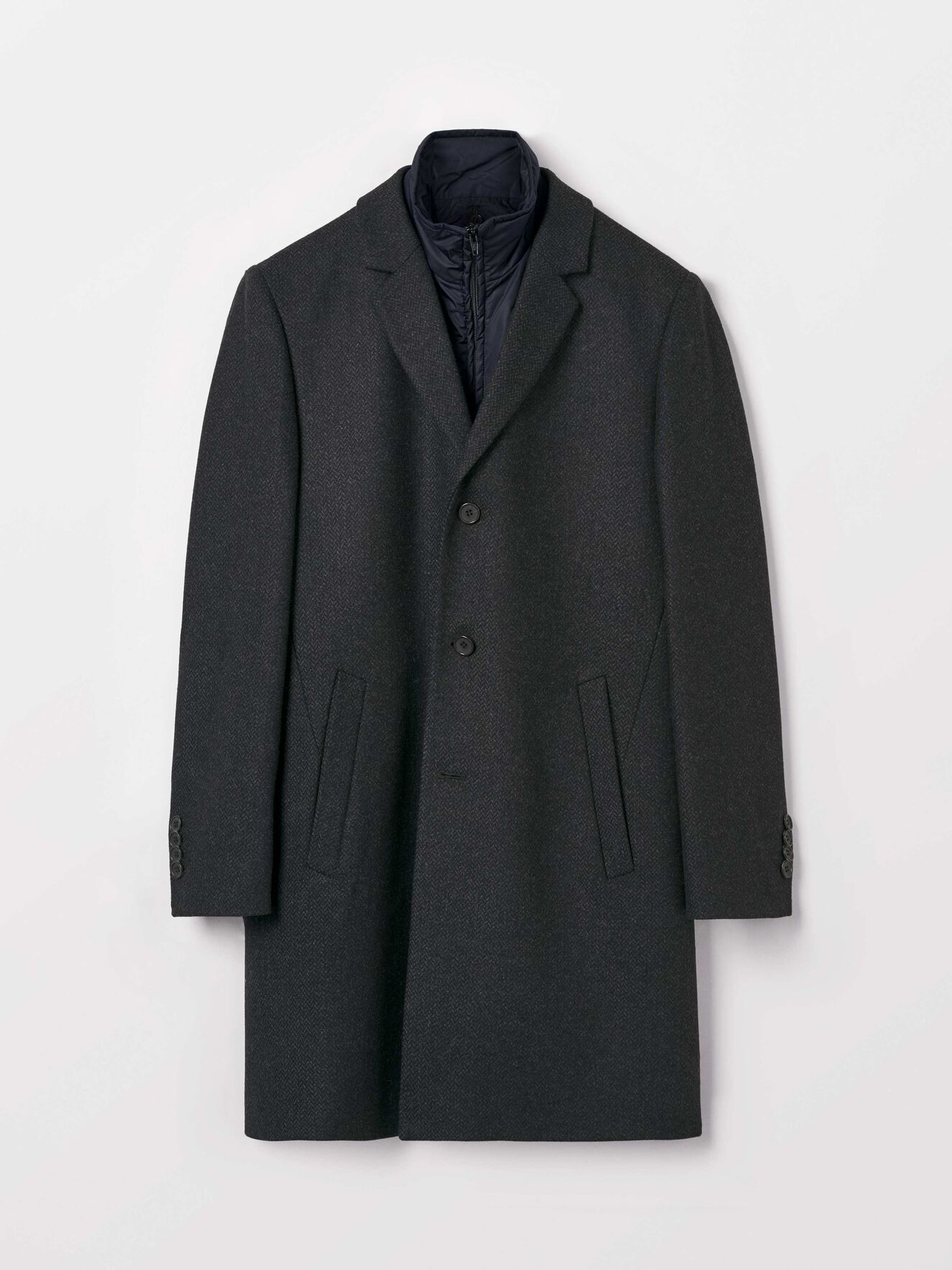 Cemper Coat in Dark grey Mel from Tiger of Sweden Cemper Coat in Dark grey Mel from Tiger of Sweden