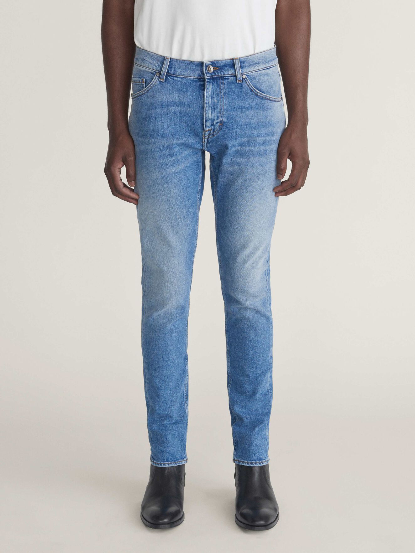 Evolve Jeans in Medium Blue from Tiger of Sweden Evolve Jeans in Medium Blue from Tiger of Sweden