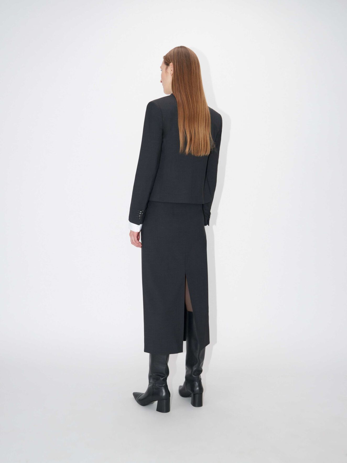 Wedelia Skirt in Dark grey Mel from Tiger of Sweden Wedelia Skirt in Dark grey Mel from Tiger of Sweden