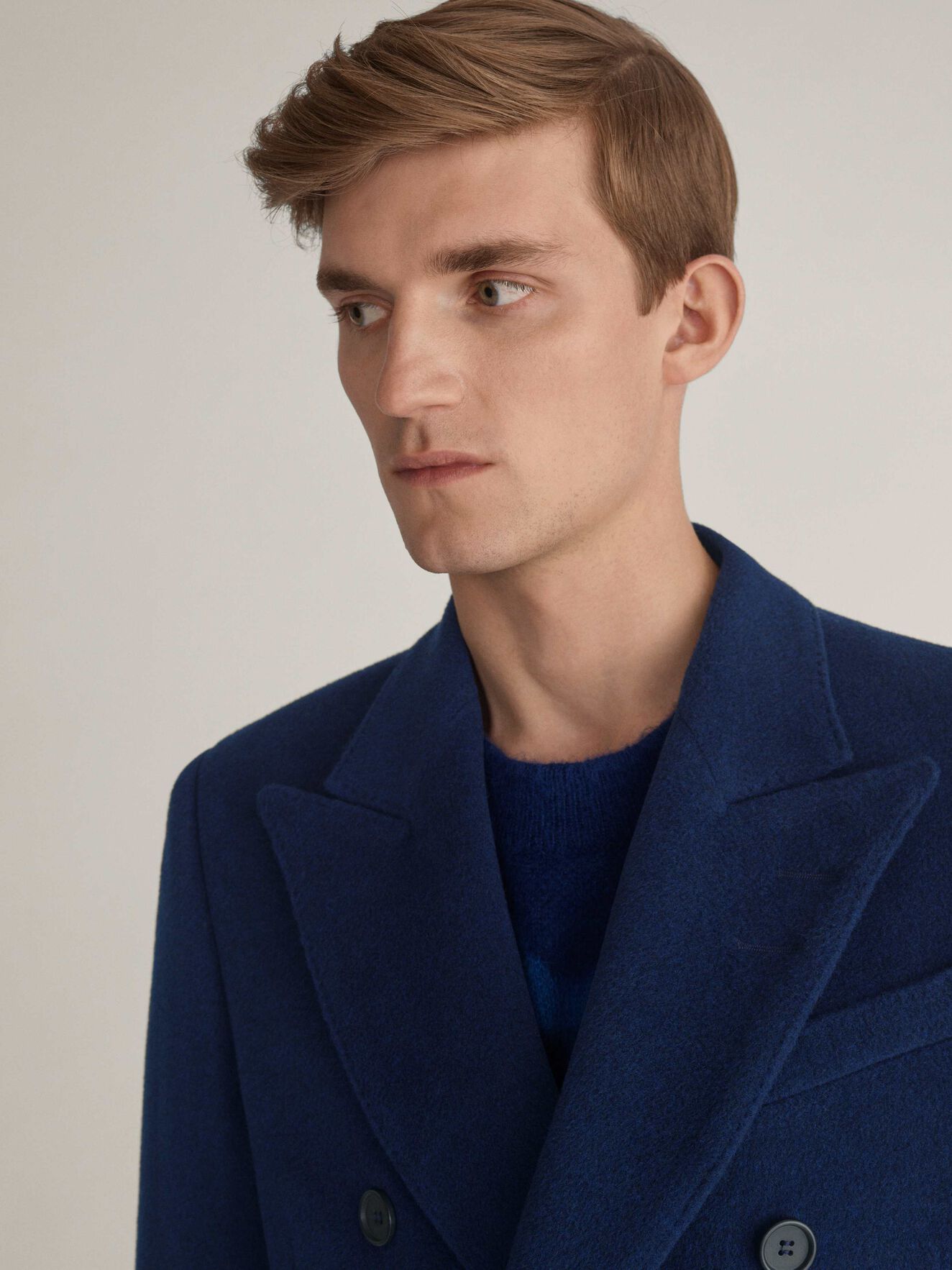 Coltron Coat in Pop Blue from Tiger of Sweden Coltron Coat in Pop Blue from Tiger of Sweden