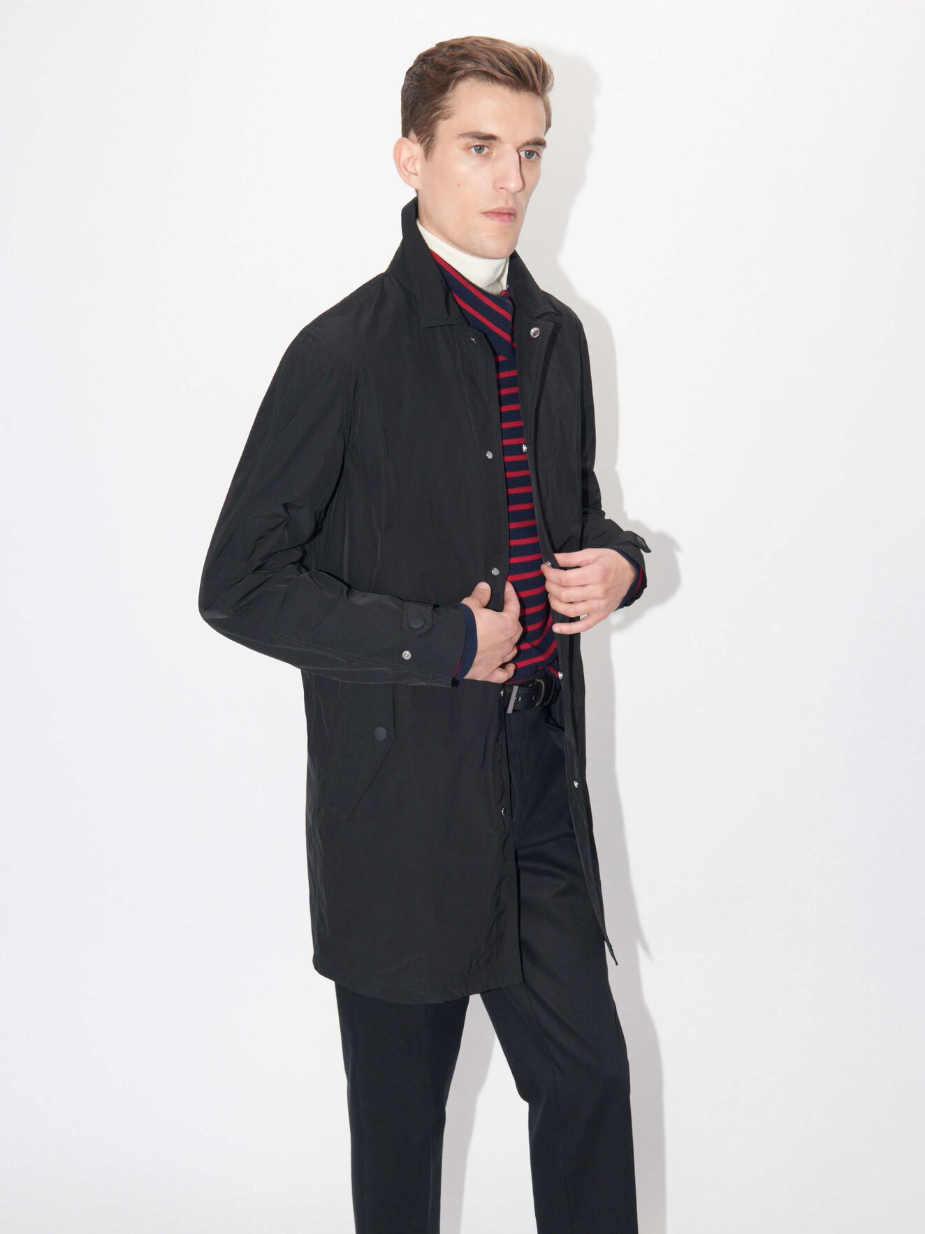 Brygge Coat in Black from Tiger of Sweden Brygge Coat in Black from Tiger of Sweden