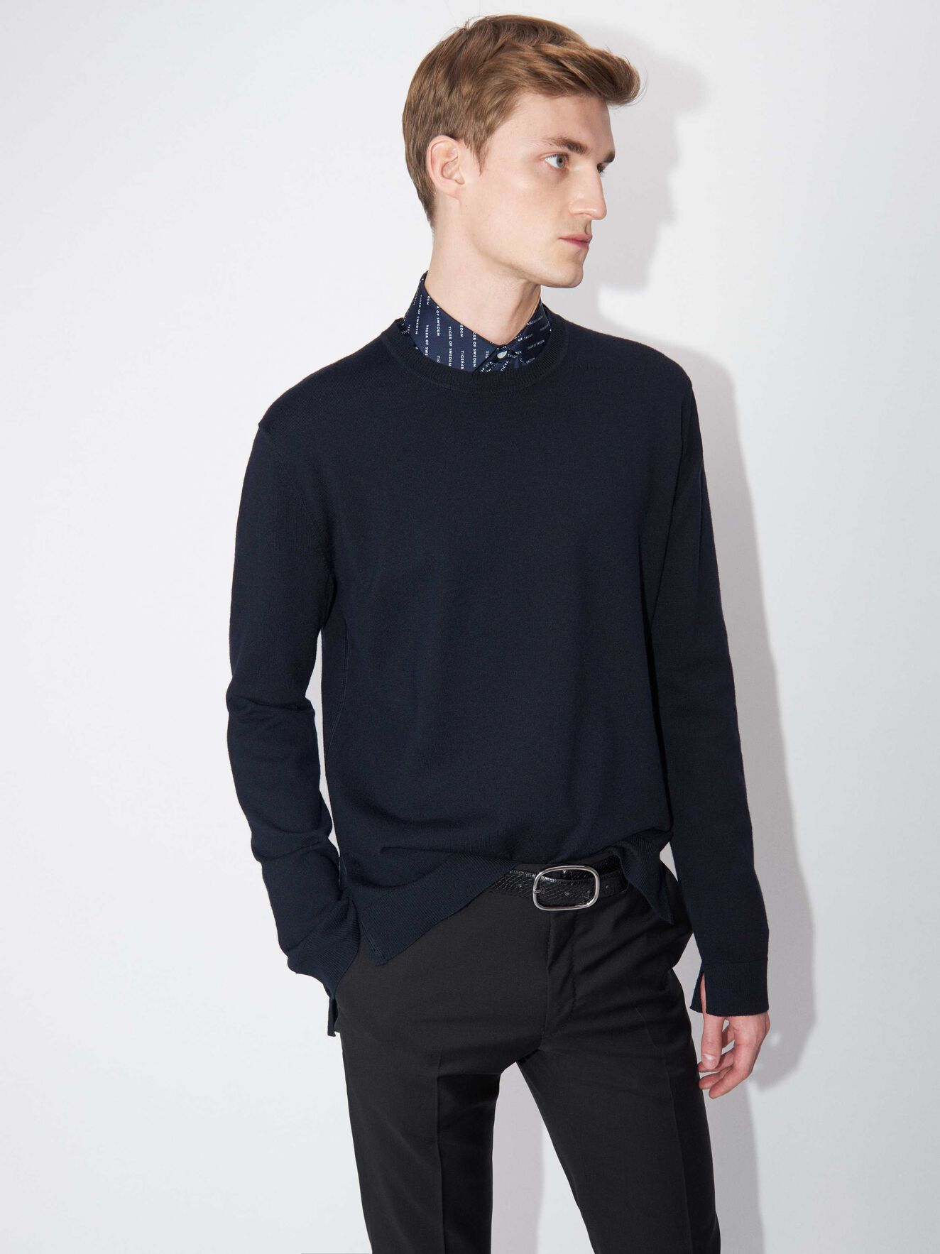 Neros Pullover in Light Ink from Tiger of Sweden Neros Pullover in Light Ink from Tiger of Sweden