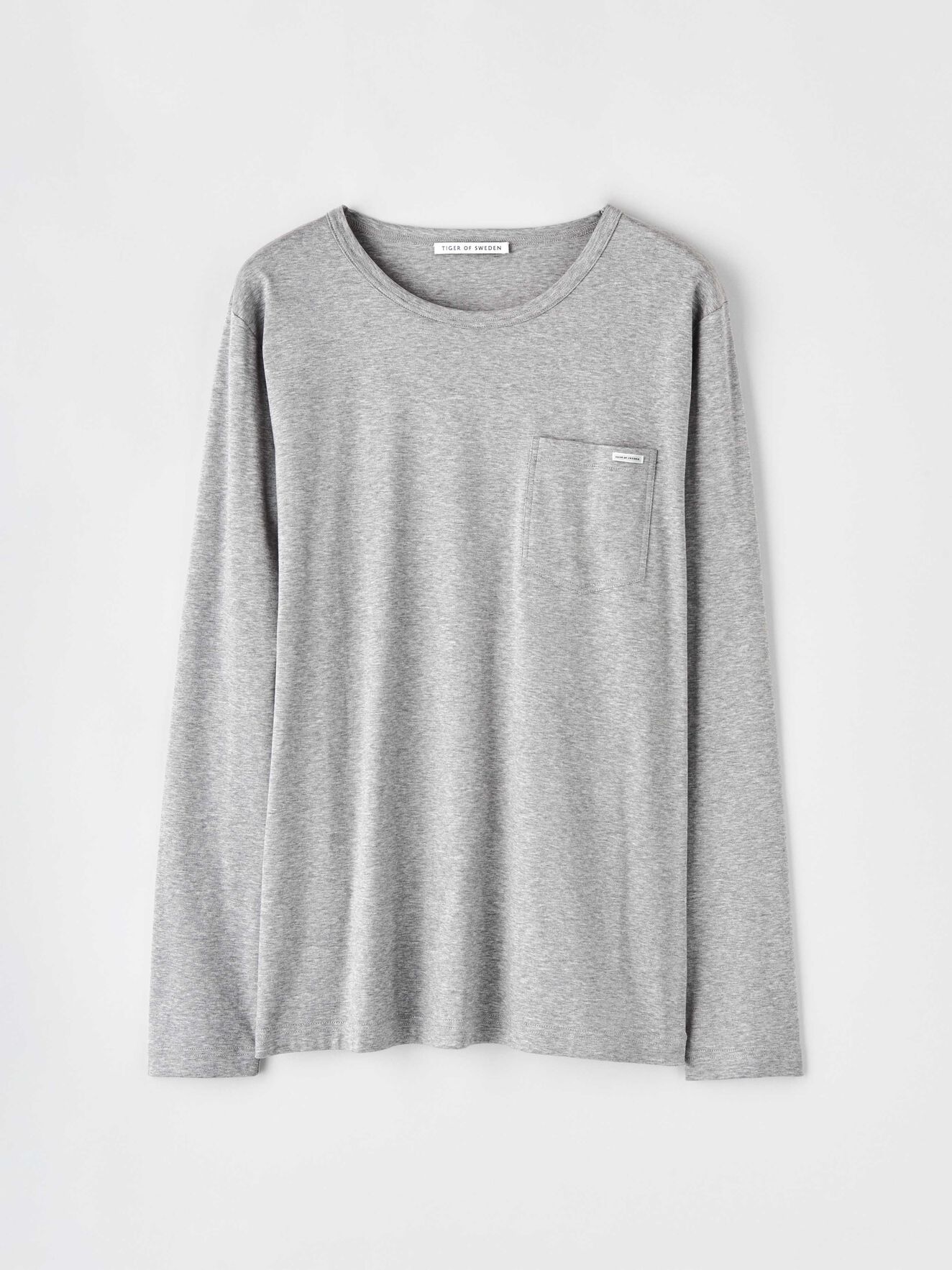Abbe T-Shirt in Med Grey Mel from Tiger of Sweden Abbe T-Shirt in Med Grey Mel from Tiger of Sweden