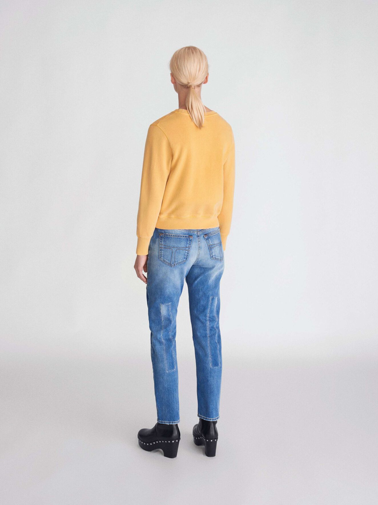 Obscura Pr Sweatshirt in Mustard from Tiger of Sweden Obscura Pr Sweatshirt in Mustard from Tiger of Sweden