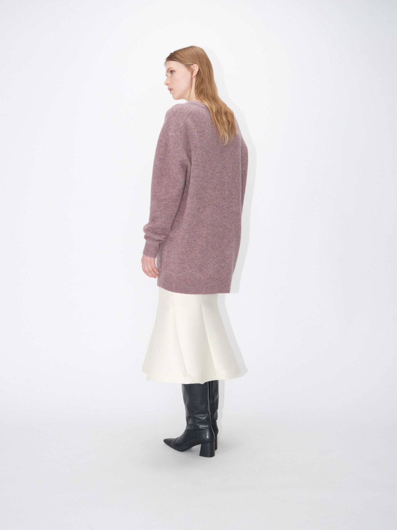 Moonflow Pullover in Washed Violet from Tiger of Sweden Moonflow Pullover in Washed Violet from Tiger of Sweden