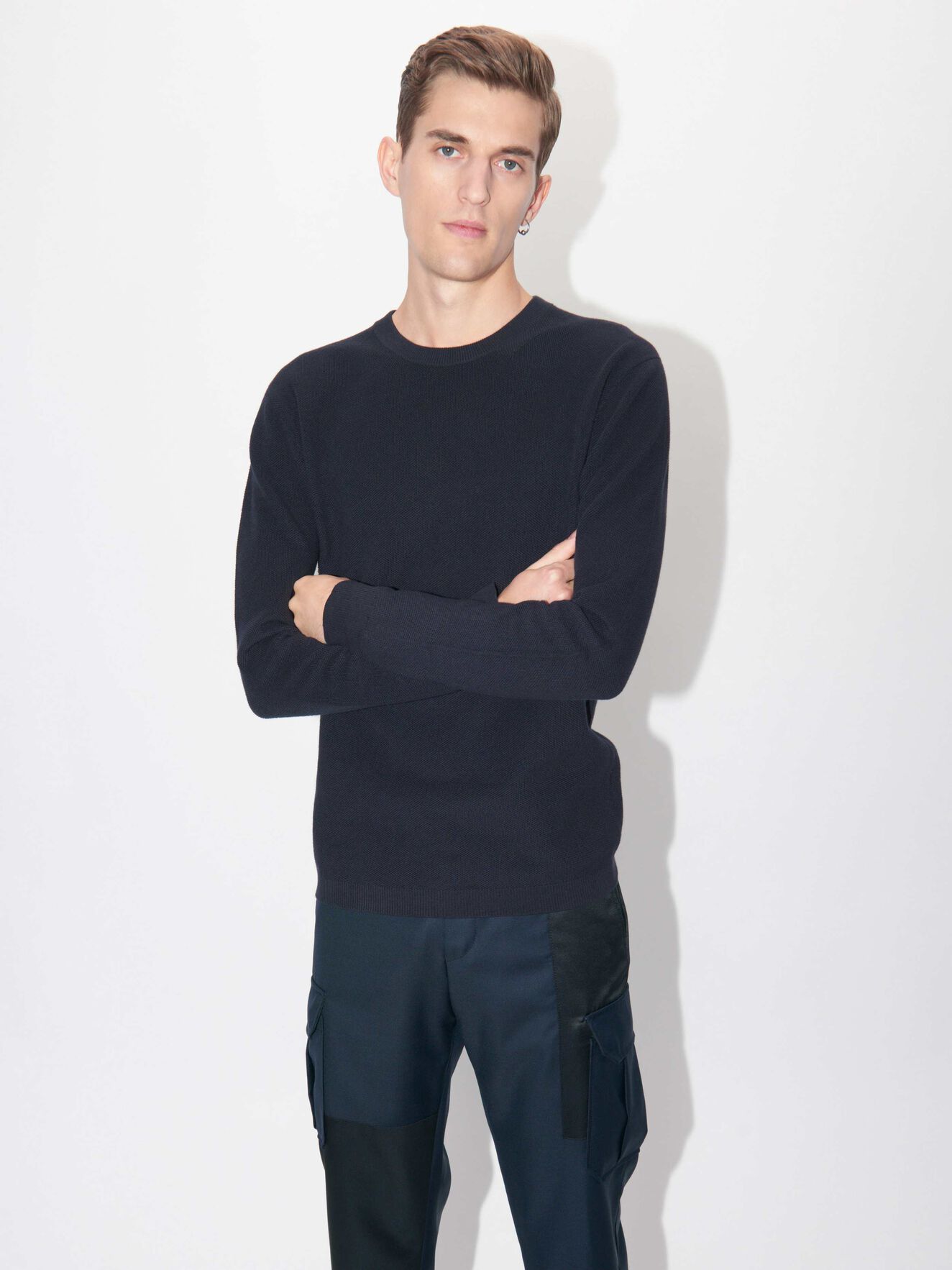 Parachute Pullover in Outer Blue from Tiger of Sweden Parachute Pullover in Outer Blue from Tiger of Sweden