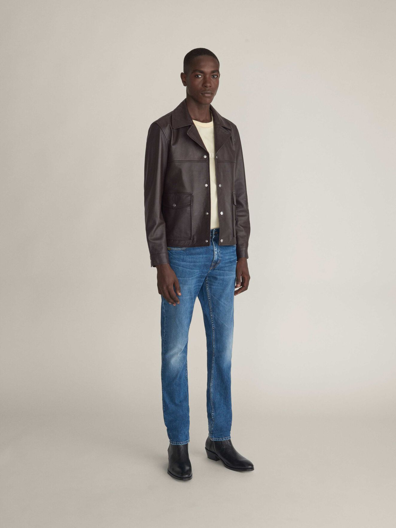Duha Jacket in Chocolate Torte from Tiger of Sweden Duha Jacket in Chocolate Torte from Tiger of Sweden
