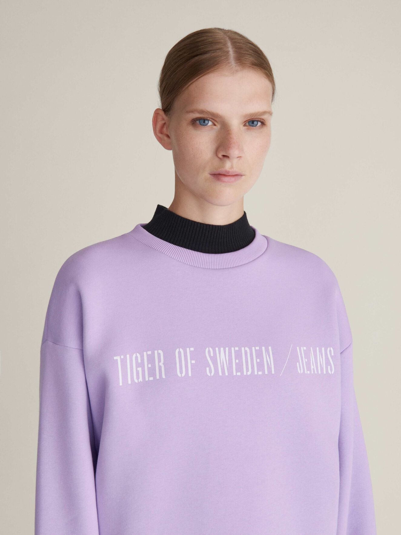 Big Marz Sweatshirt in Lilac Breeze from Tiger of Sweden Big Marz Sweatshirt in Lilac Breeze from Tiger of Sweden