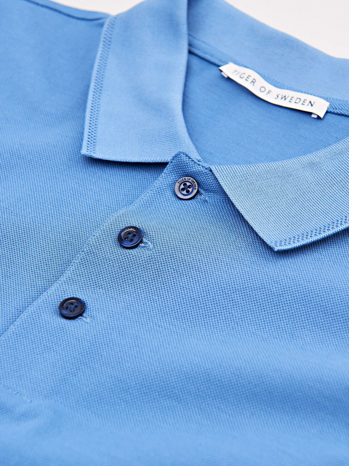 Darios Polo Shirt in Cornflower from Tiger of Sweden Darios Polo Shirt in Cornflower from Tiger of Sweden