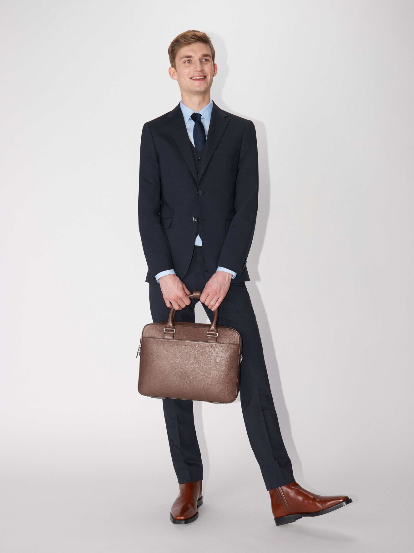 Mallette Bosun in Cognac from Tiger of Sweden Mallette Bosun in Cognac from Tiger of Sweden