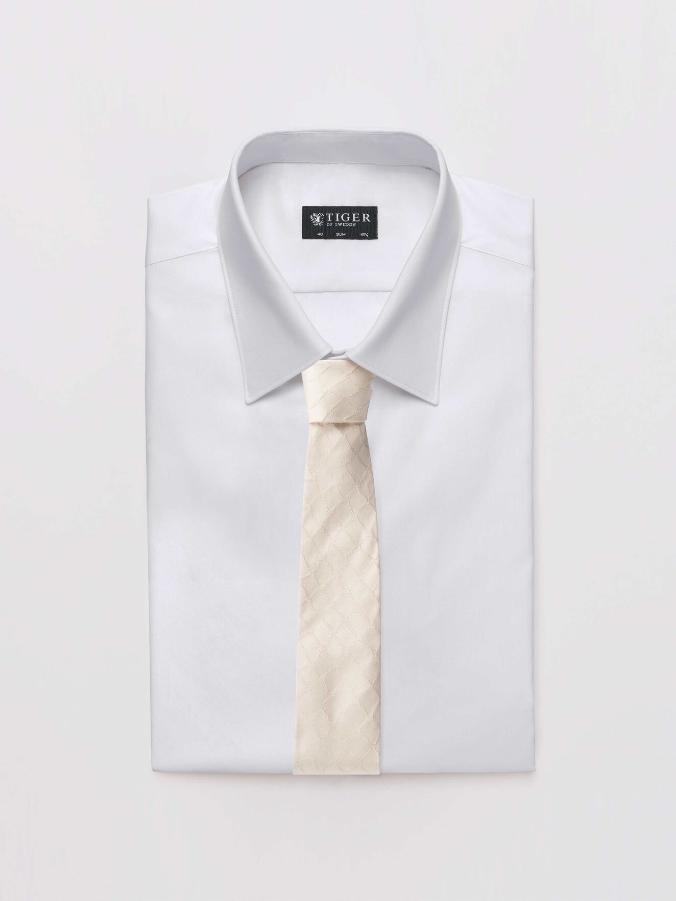 Theca Tie in Soft White from Tiger of Sweden Theca Tie in Soft White from Tiger of Sweden
