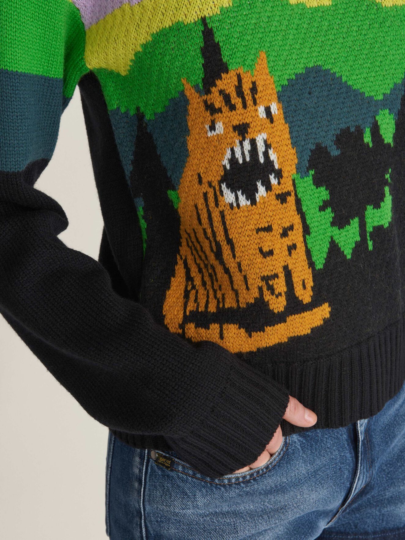 Fantasi Pullover in Pattern from Tiger of Sweden Fantasi Pullover in Pattern from Tiger of Sweden