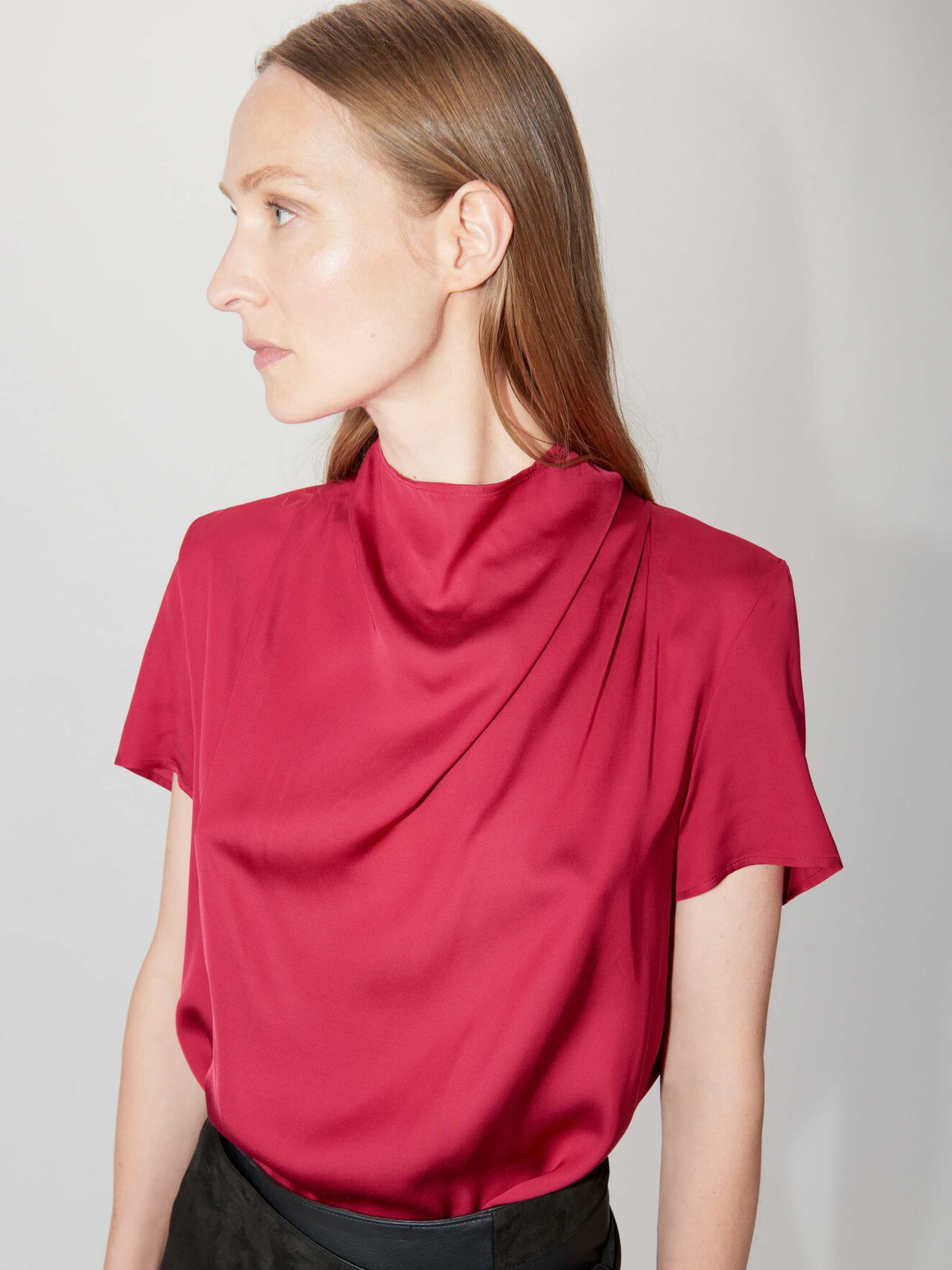 Volona Top in Wicked Red from Tiger of Sweden Volona Top in Wicked Red from Tiger of Sweden