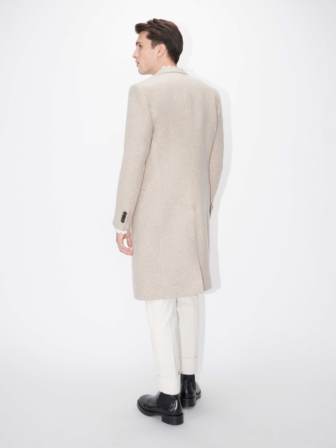 Mondan Coat in Soft Latte from Tiger of Sweden Mondan Coat in Soft Latte from Tiger of Sweden