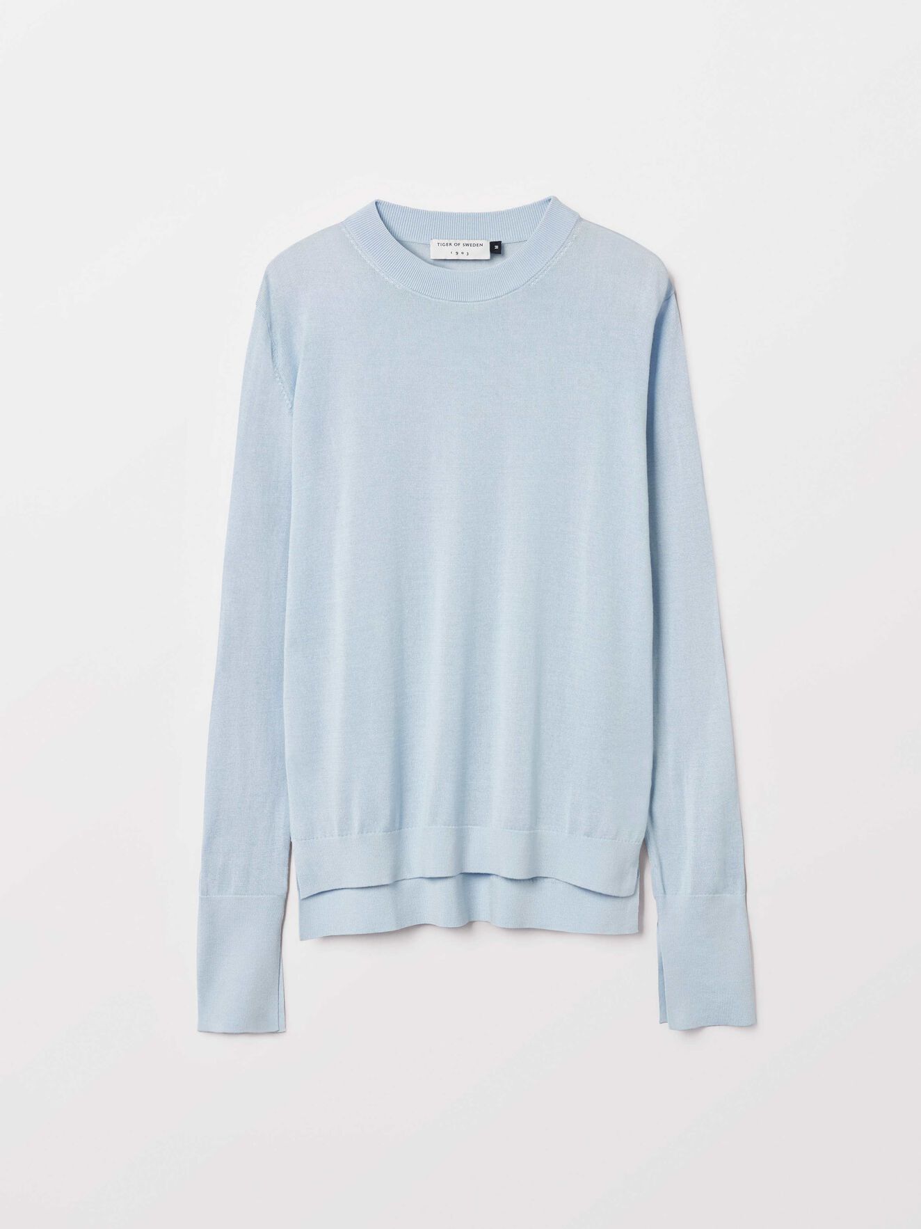 Macette Pullover in Sombre Blue from Tiger of Sweden Macette Pullover in Sombre Blue from Tiger of Sweden