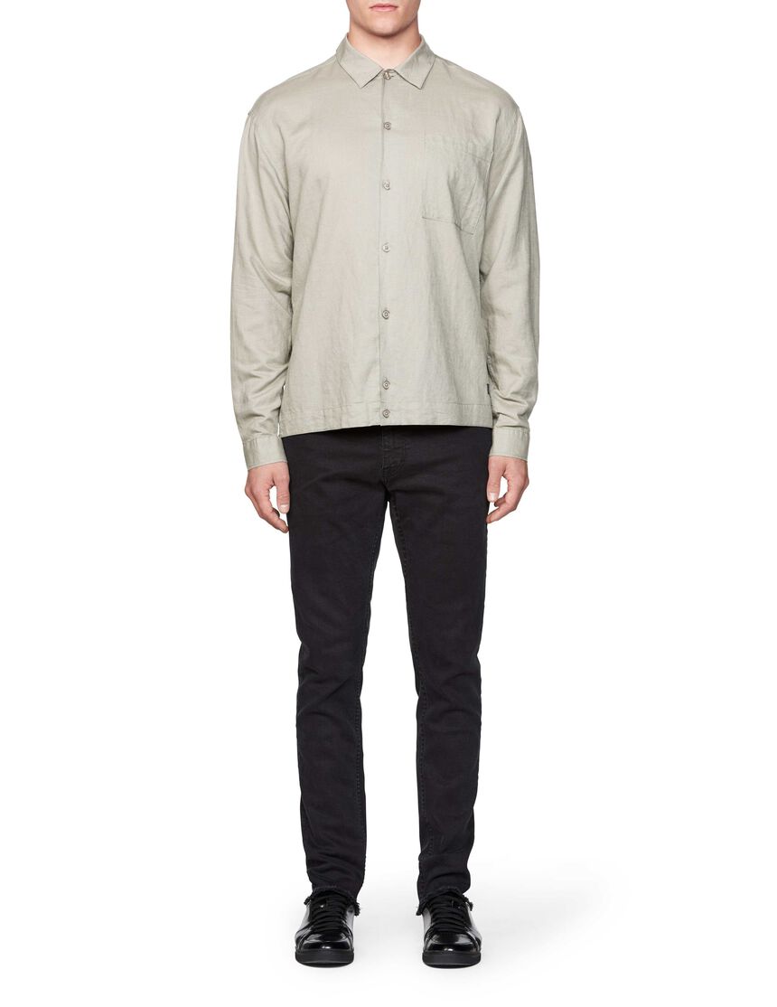 RUSTY SHIRT in Stone from Tiger of Sweden RUSTY SHIRT in Stone from Tiger of Sweden