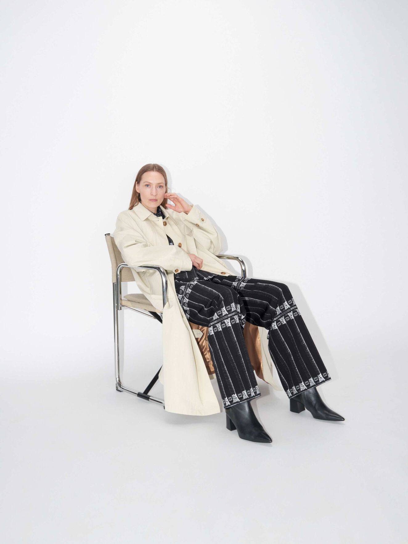 Dahlia Coat in Dark Sand from Tiger of Sweden Dahlia Coat in Dark Sand from Tiger of Sweden