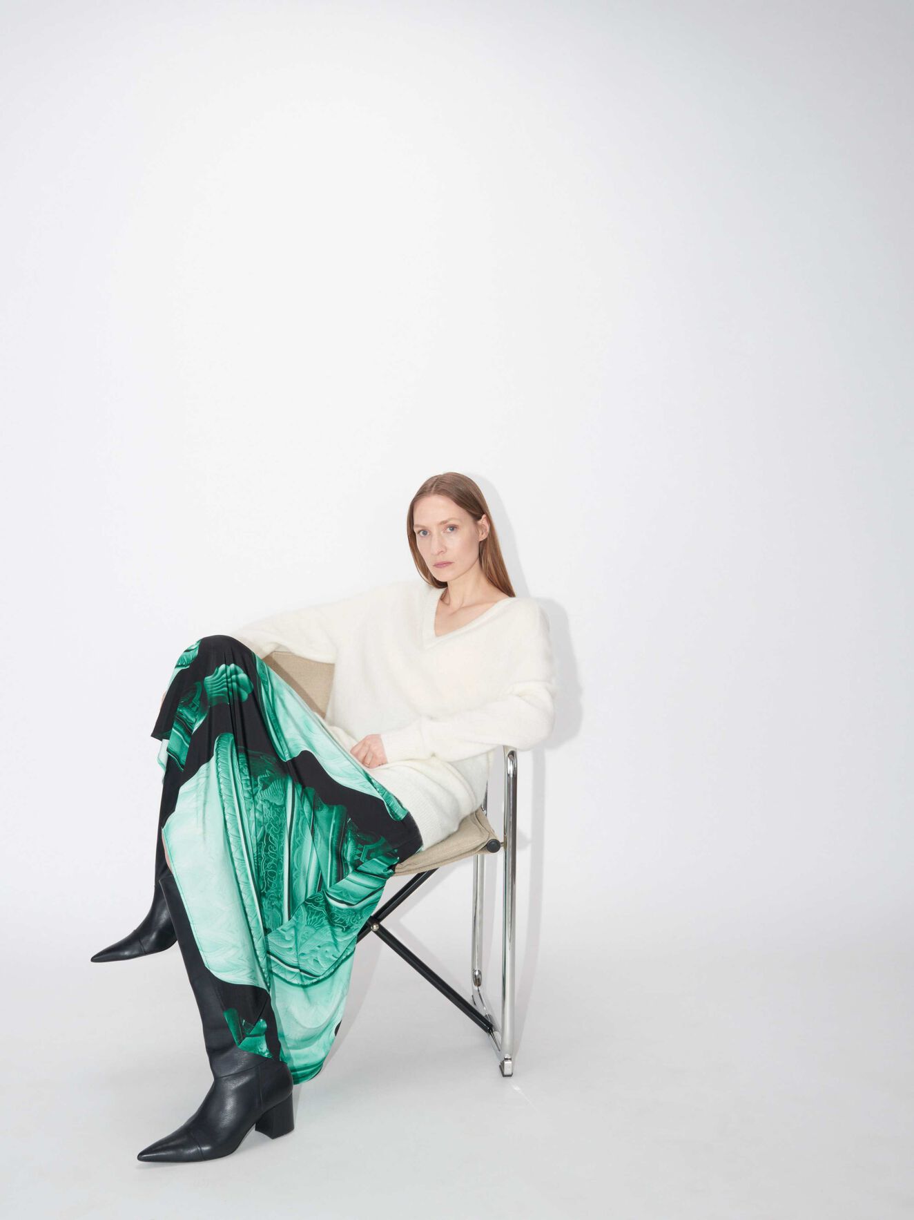 Moonflower Pullover in Pure white from Tiger of Sweden Moonflower Pullover in Pure white from Tiger of Sweden