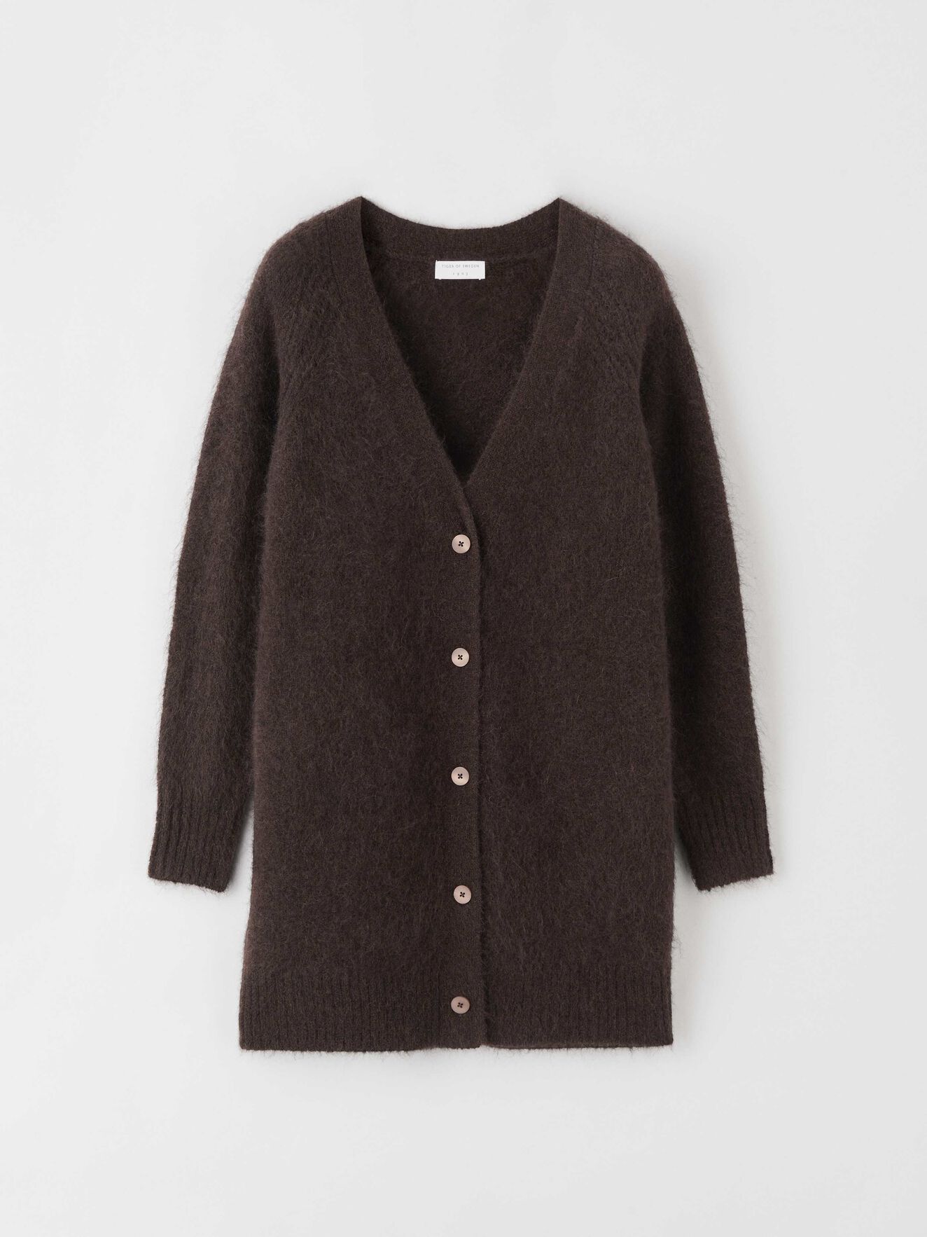 Preza Cardigan in Coffee from Tiger of Sweden Preza Cardigan in Coffee from Tiger of Sweden