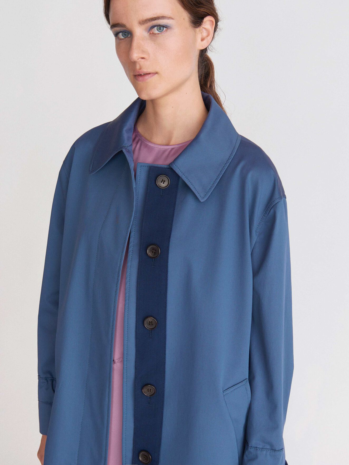 Agit Coat in Soft blue from Tiger of Sweden Agit Coat in Soft blue from Tiger of Sweden
