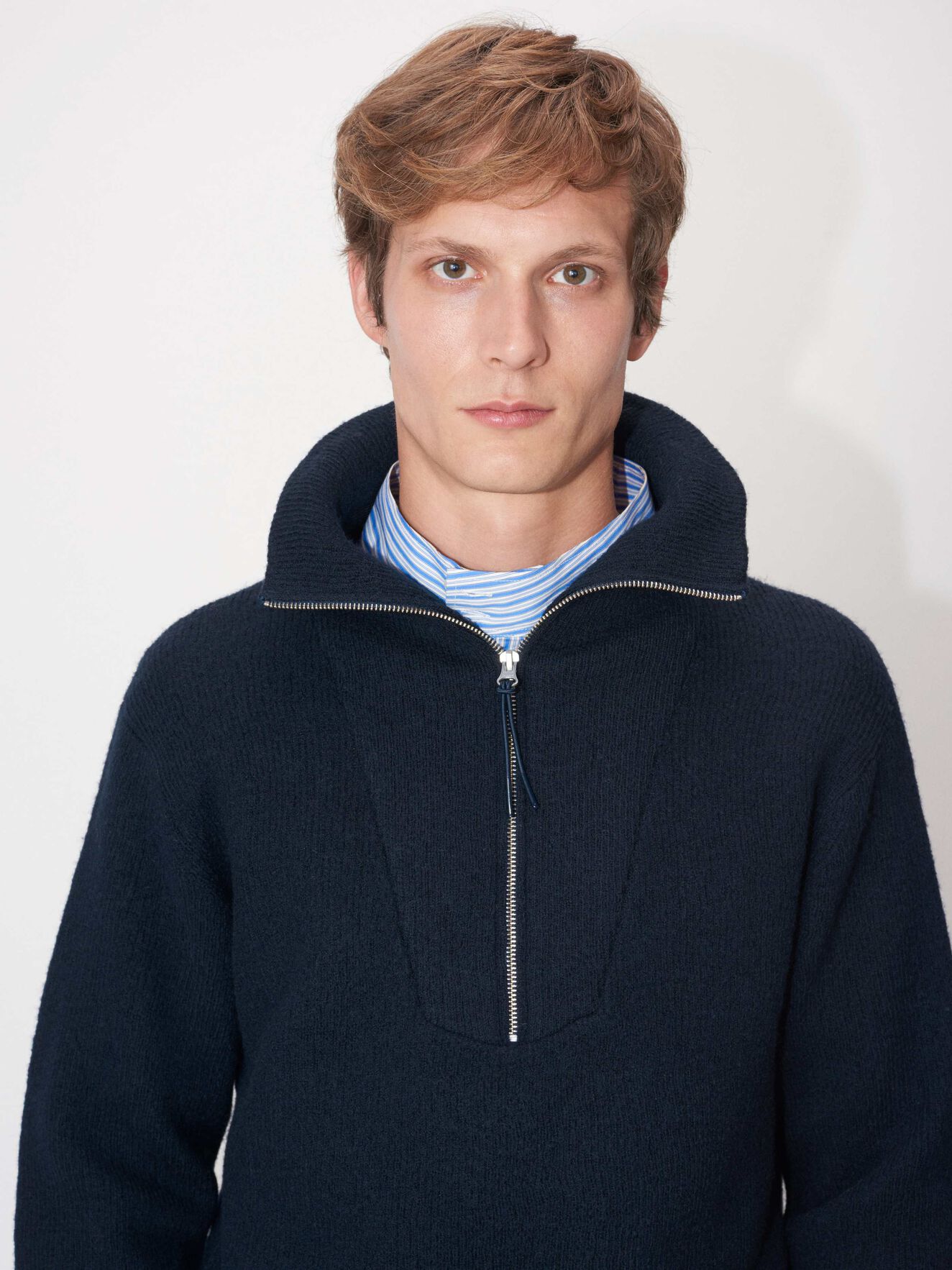 Nenice Pullover in Light Ink from Tiger of Sweden Nenice Pullover in Light Ink from Tiger of Sweden