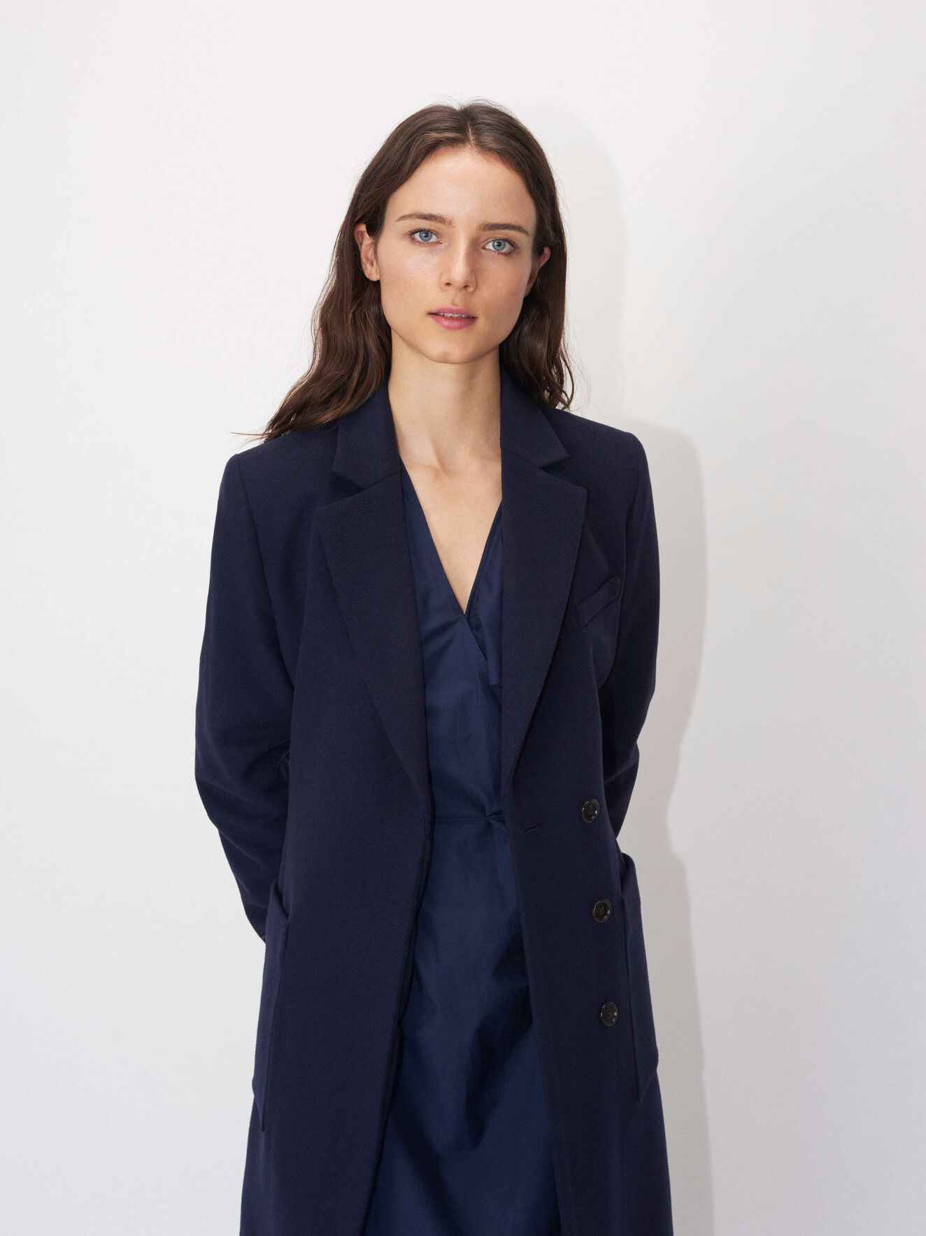 Rimini Coat in Midnight blue from Tiger of Sweden Rimini Coat in Midnight blue from Tiger of Sweden