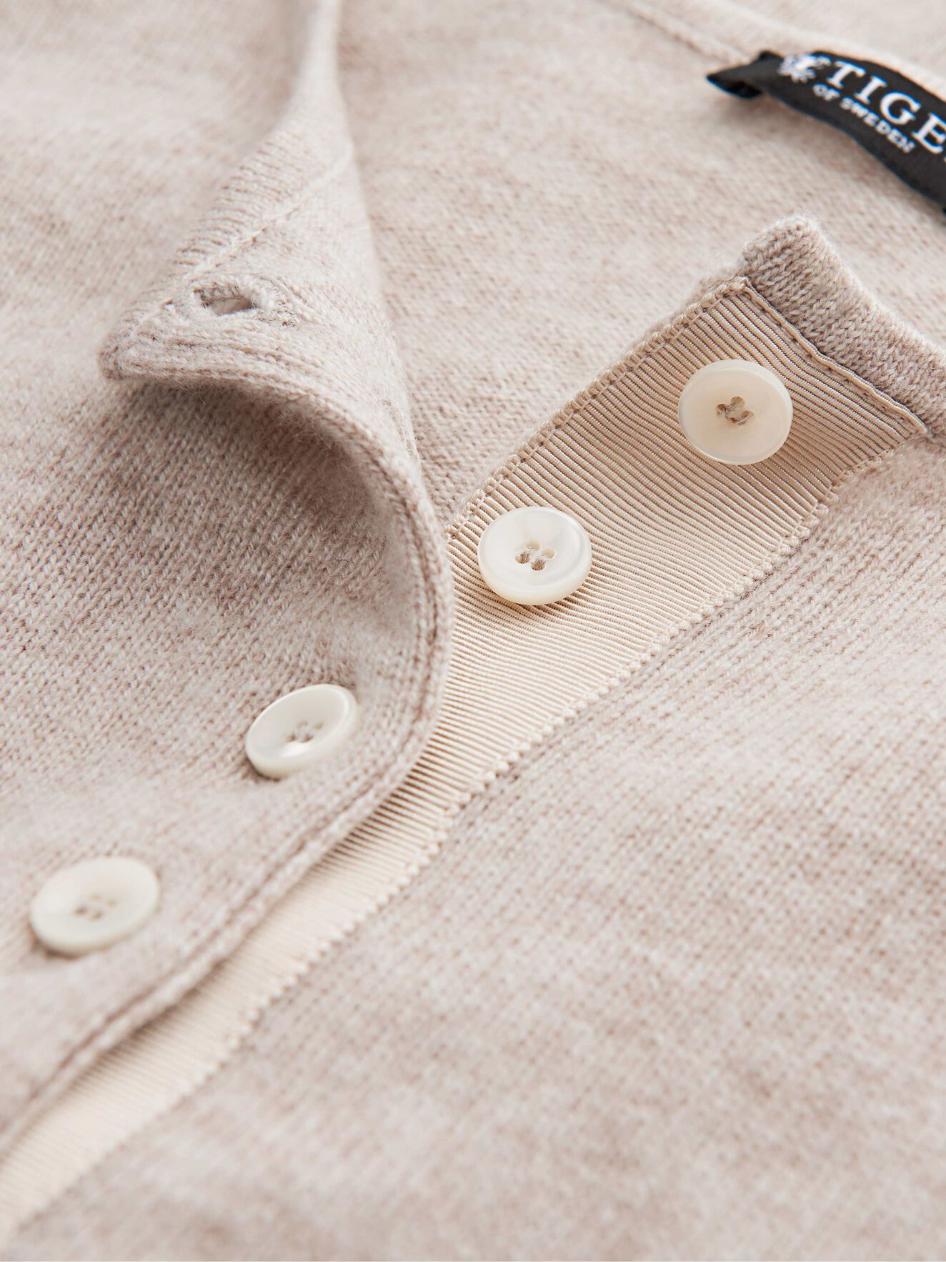 Aktino Cardigan in Roasted Oat from Tiger of Sweden Aktino Cardigan in Roasted Oat from Tiger of Sweden